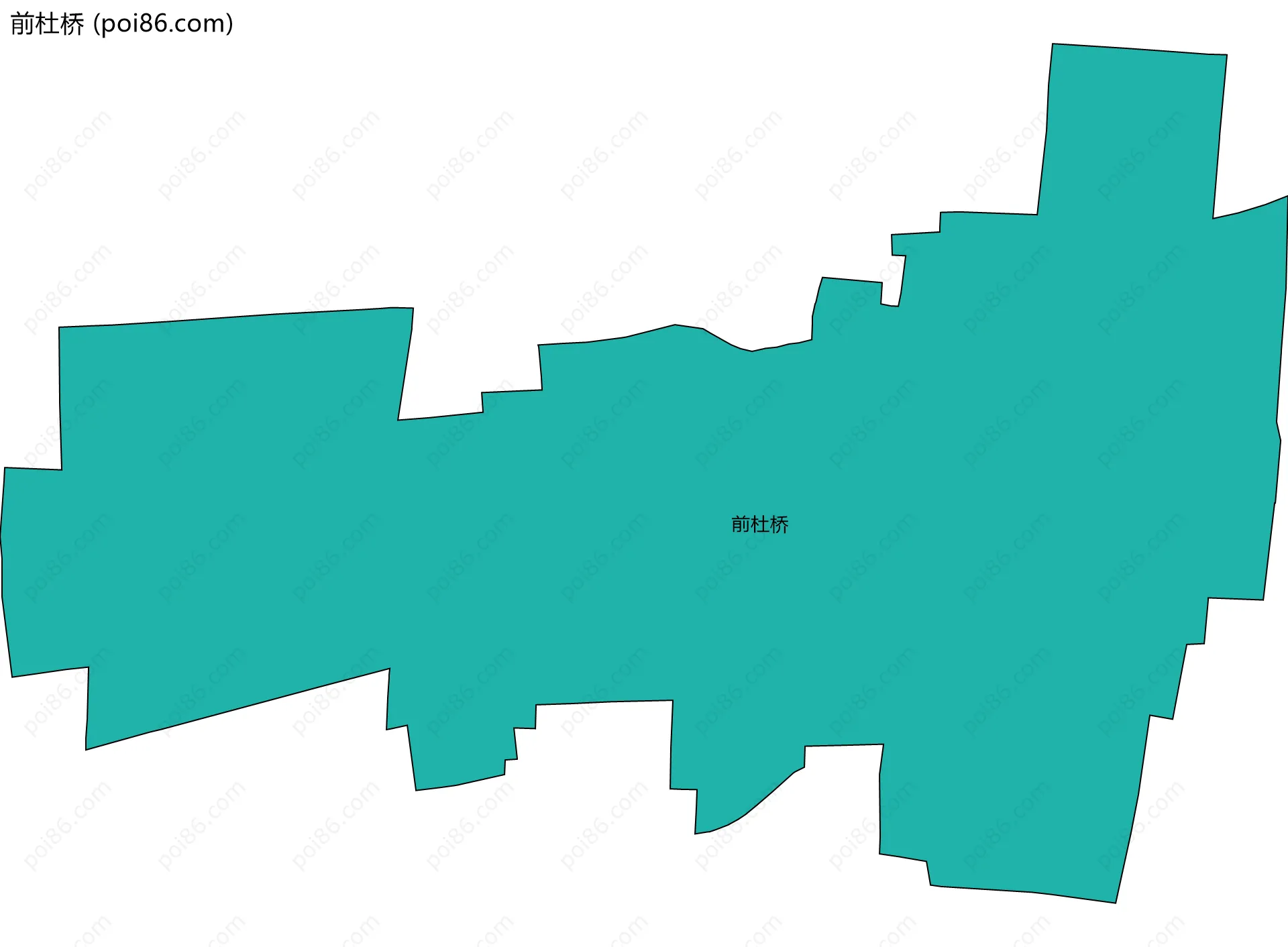 前杜桥边界地图