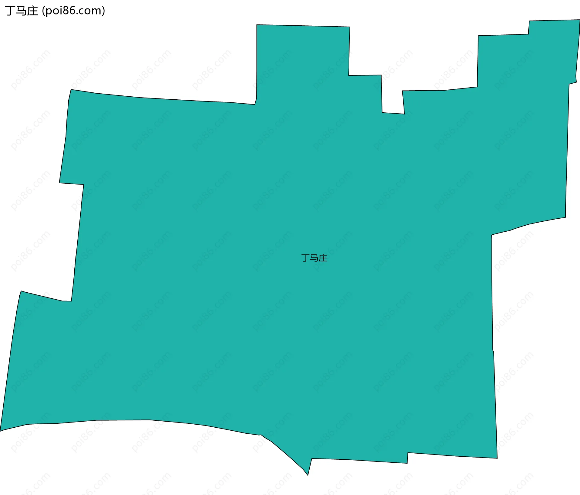 丁马庄边界地图