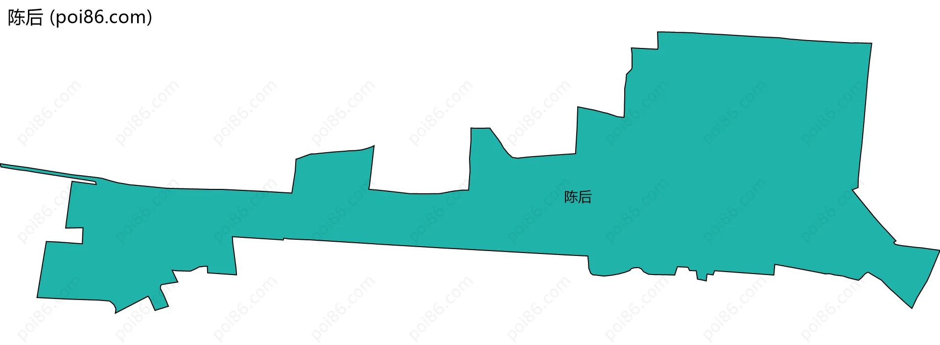 陈后边界地图