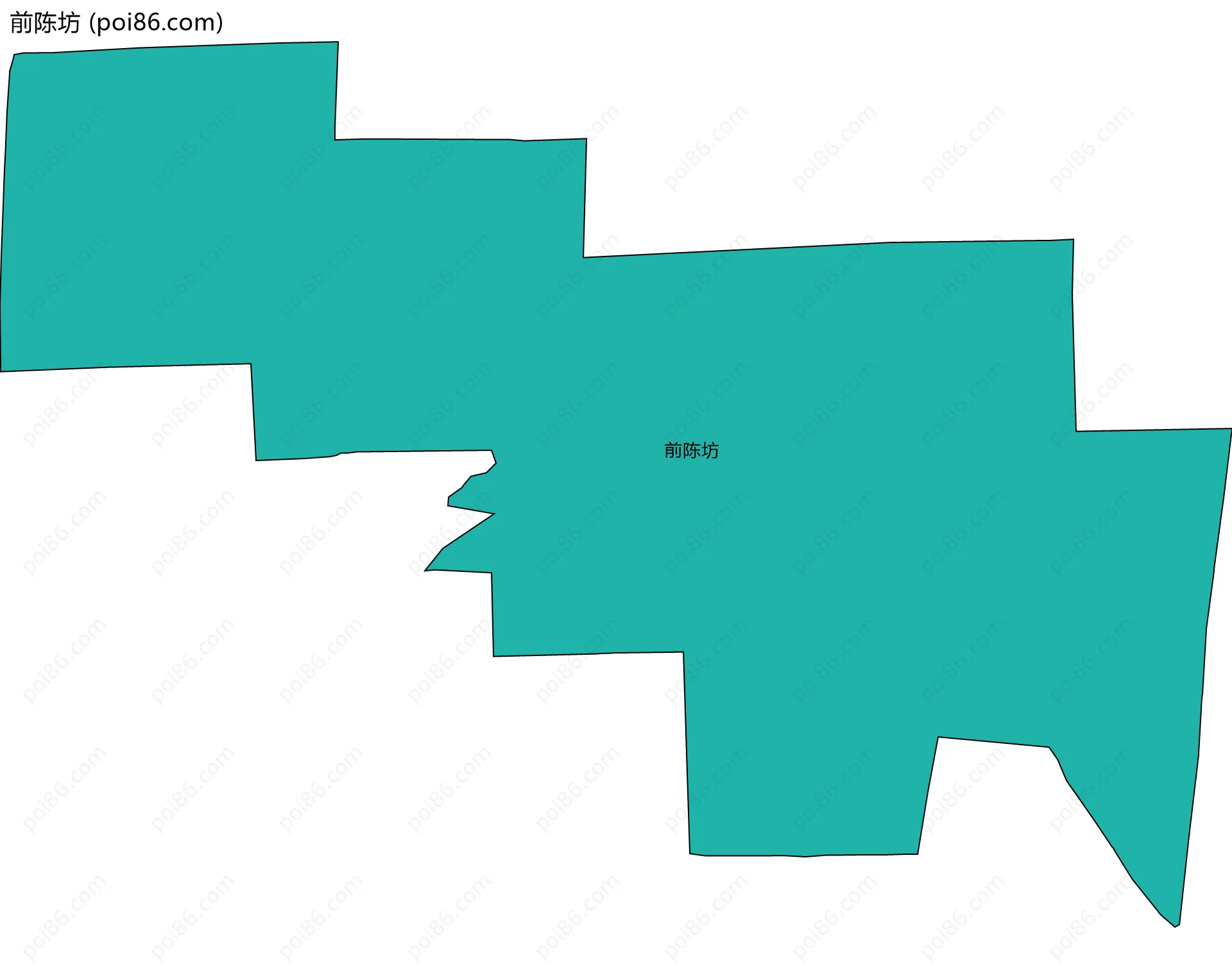 前陈坊边界地图