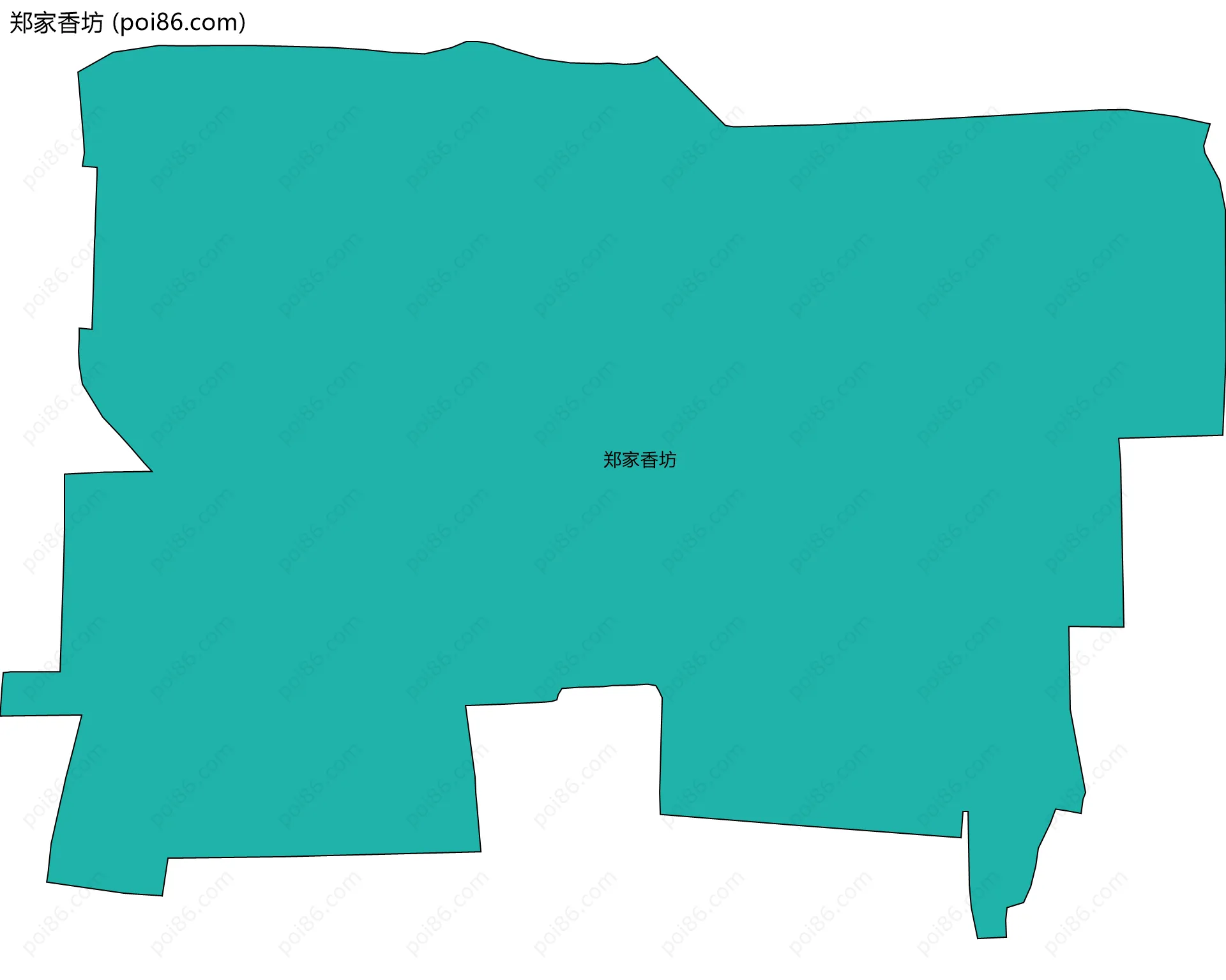郑家香坊边界地图
