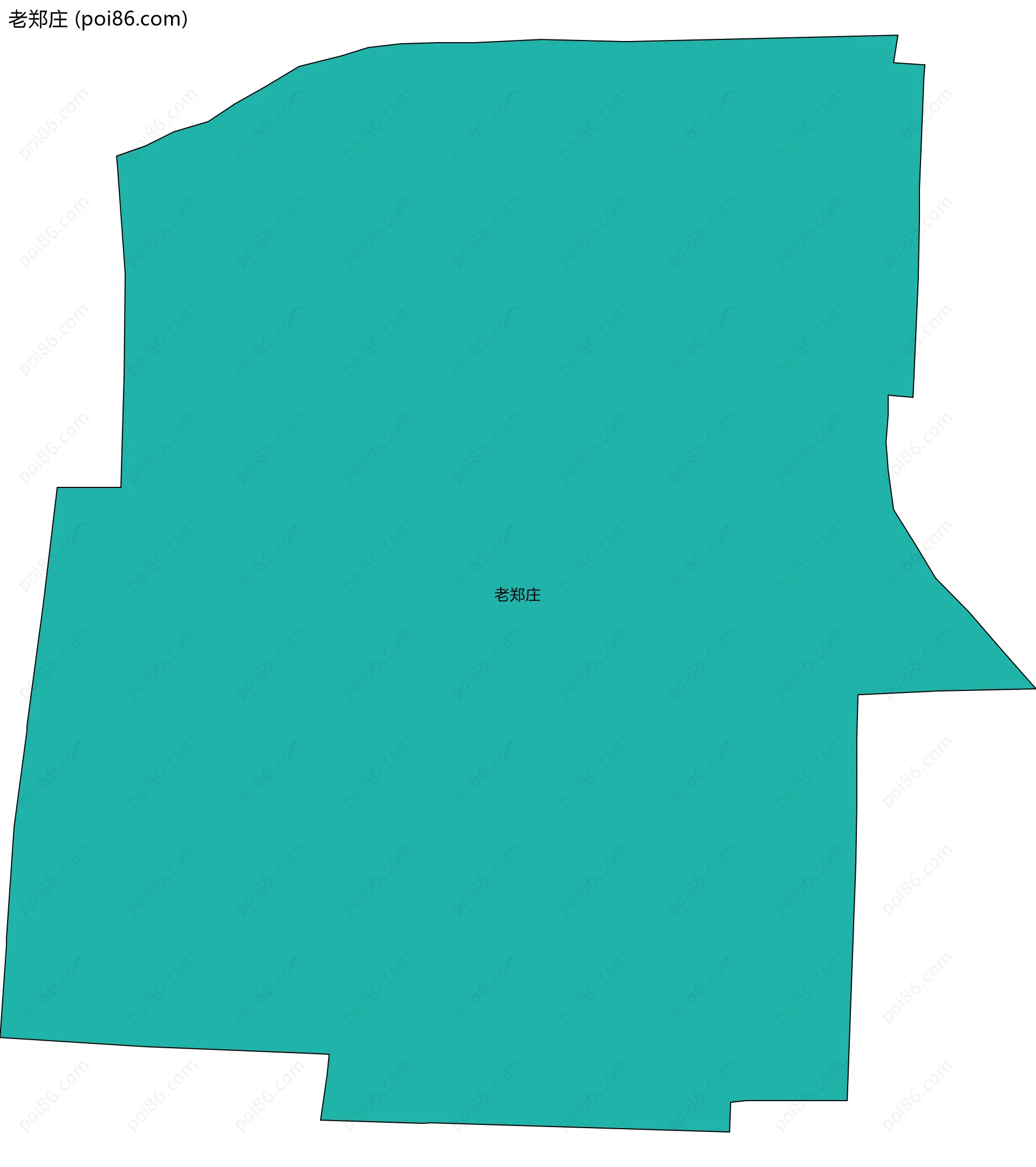 老郑庄边界地图