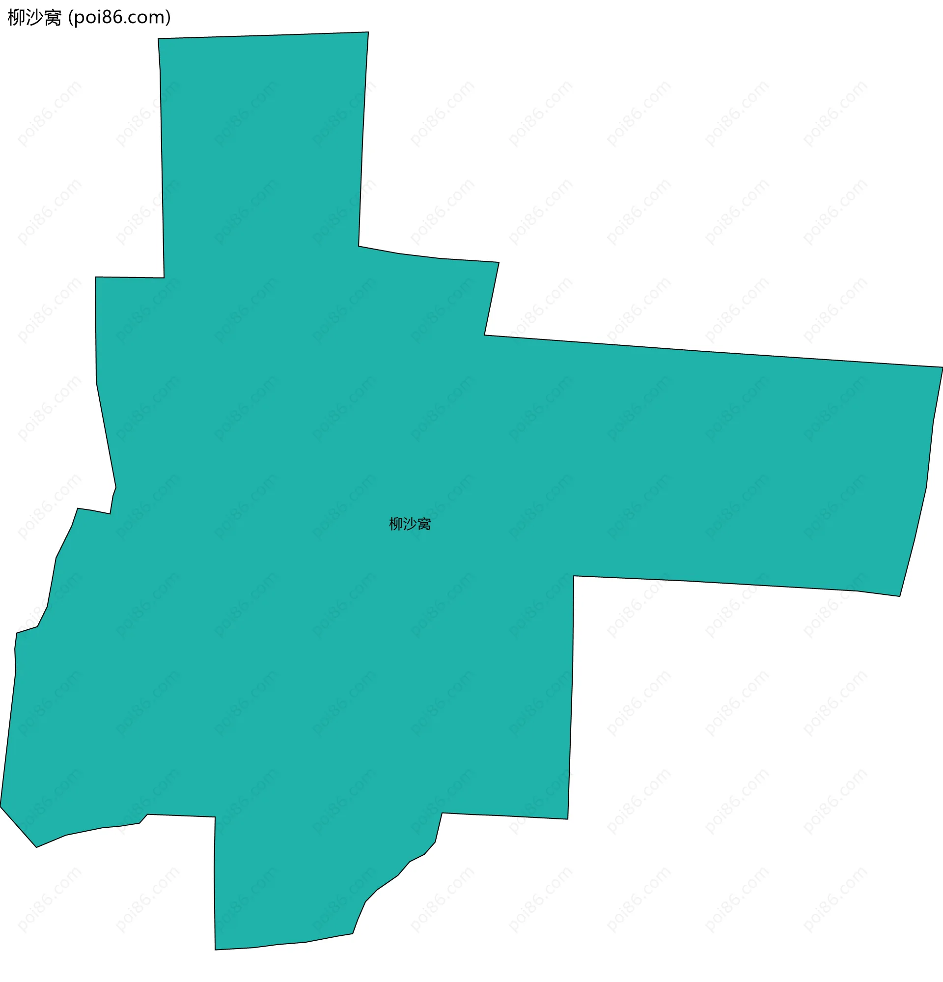 柳沙窝边界地图