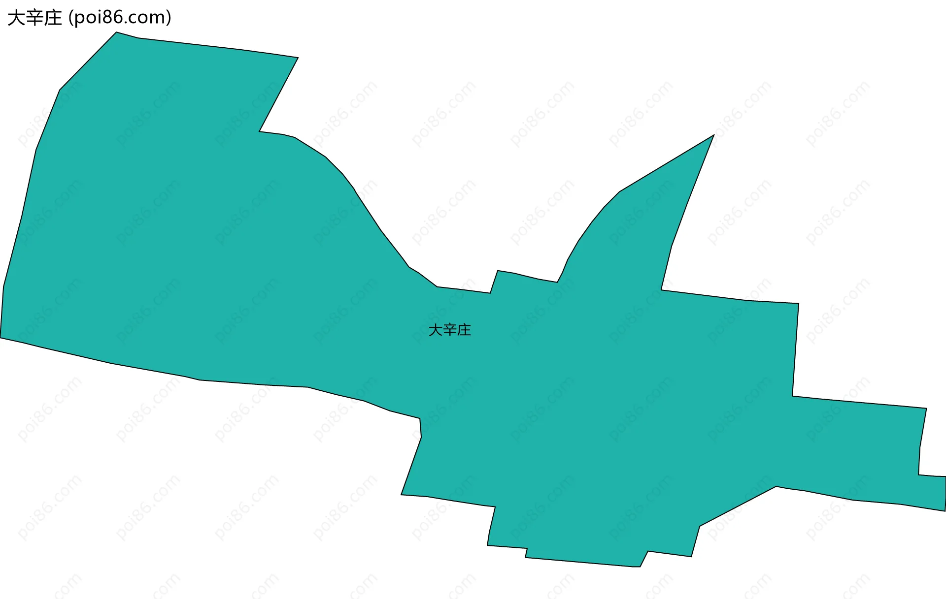 大辛庄边界地图