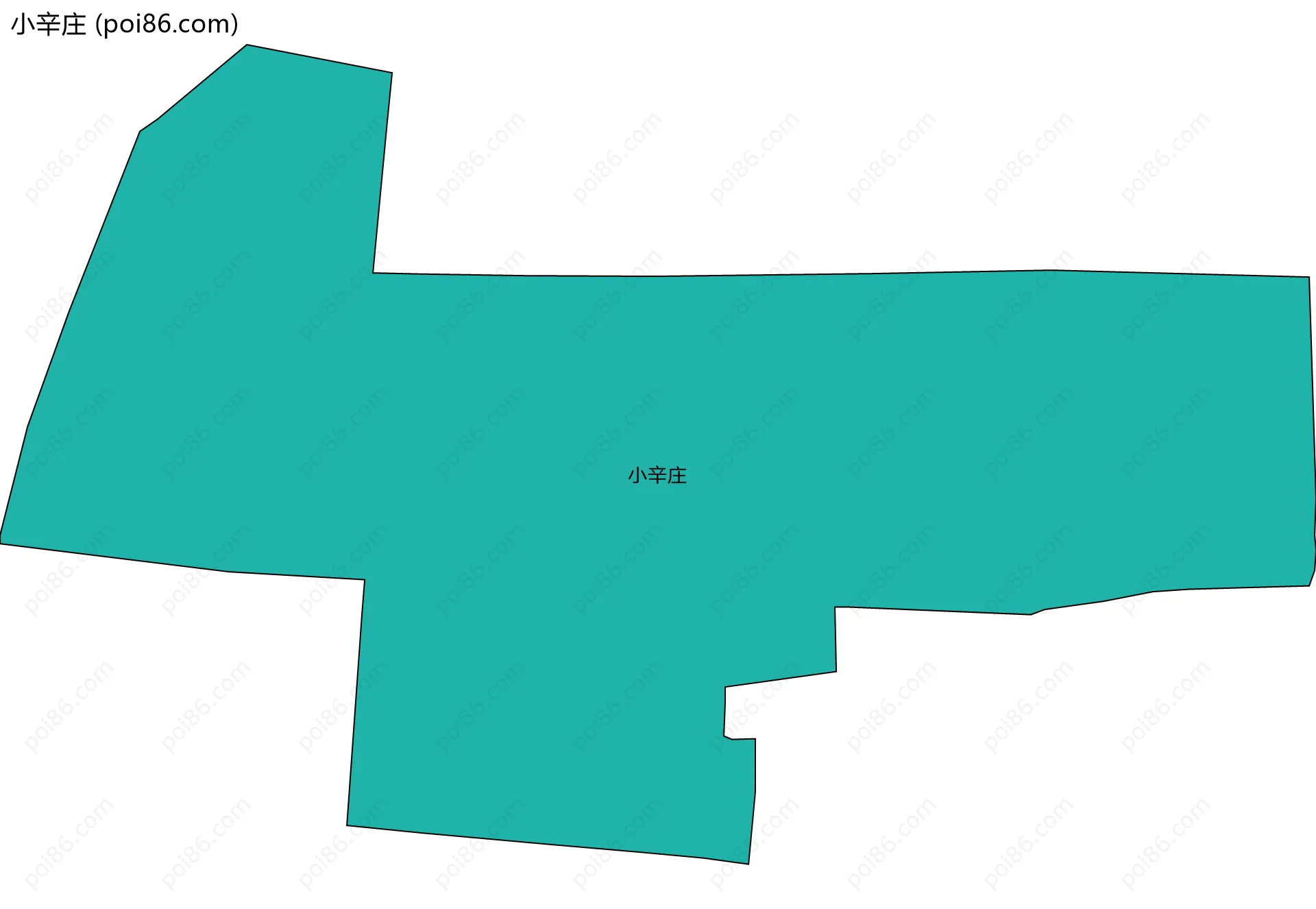 小辛庄边界地图