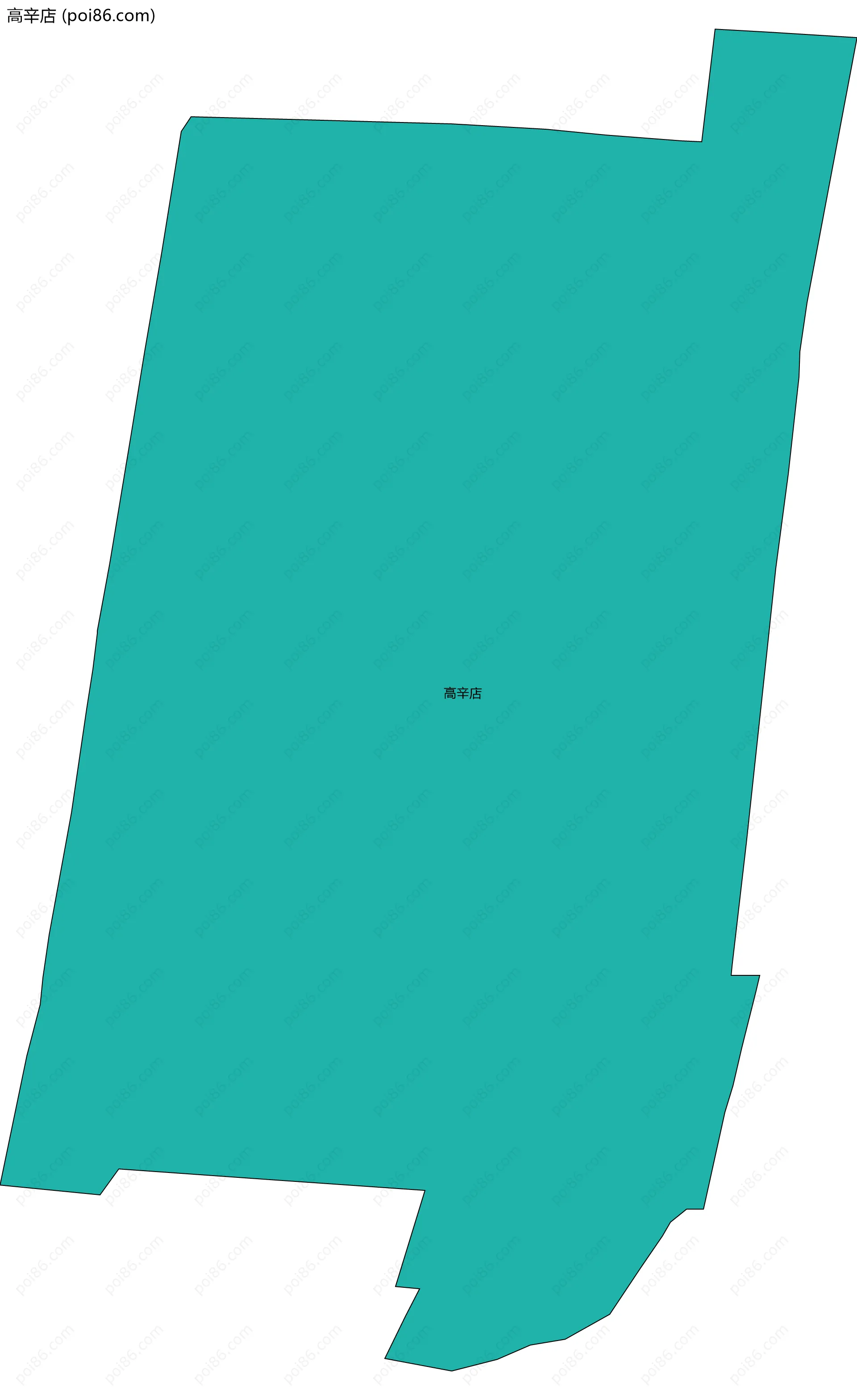 高辛店边界地图