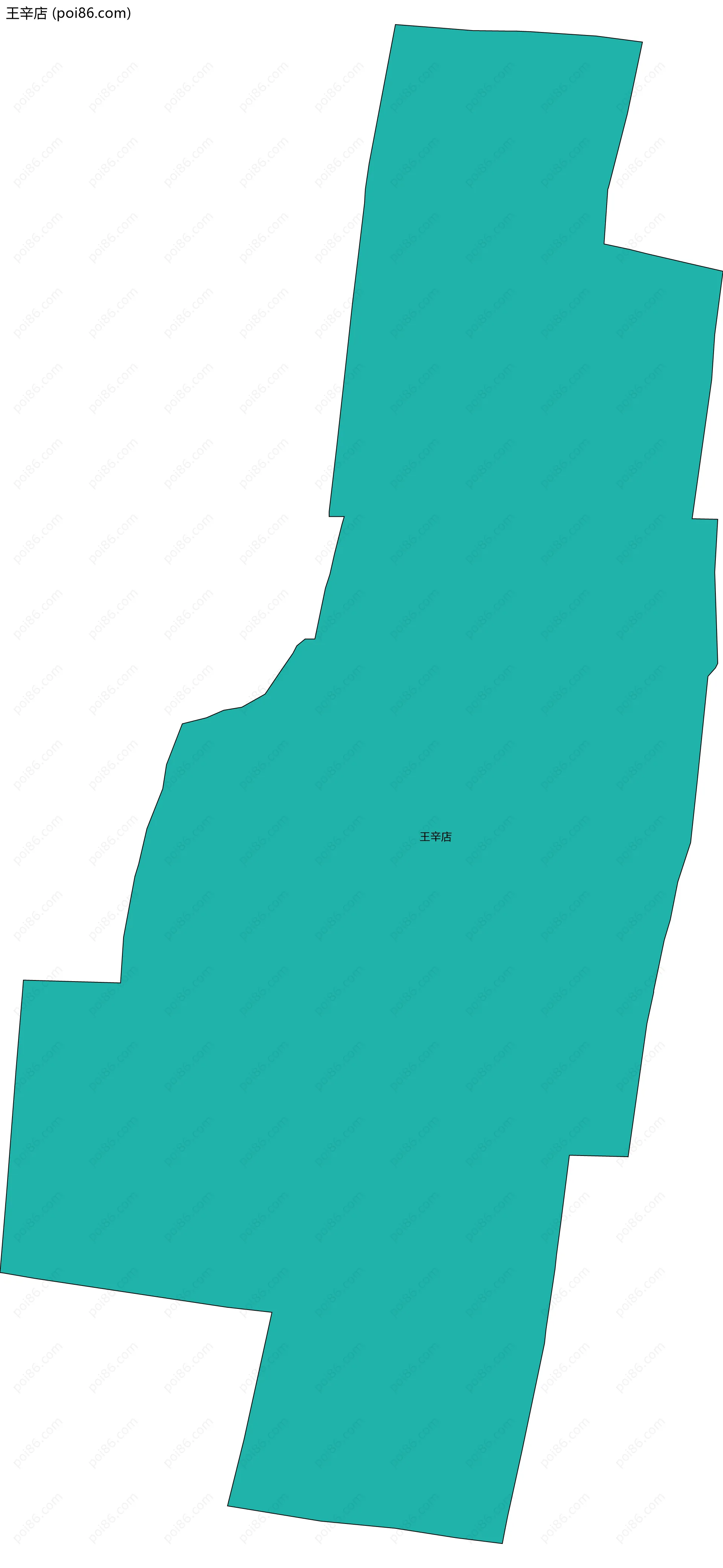 王辛店边界地图