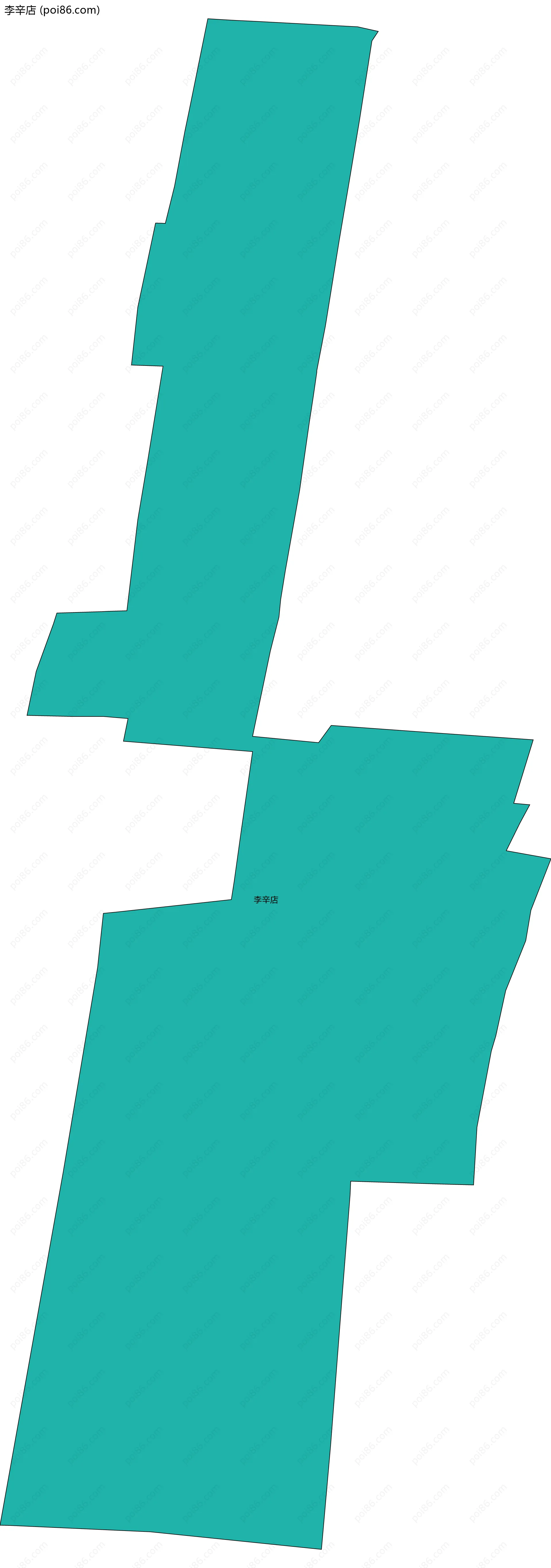 李辛店边界地图