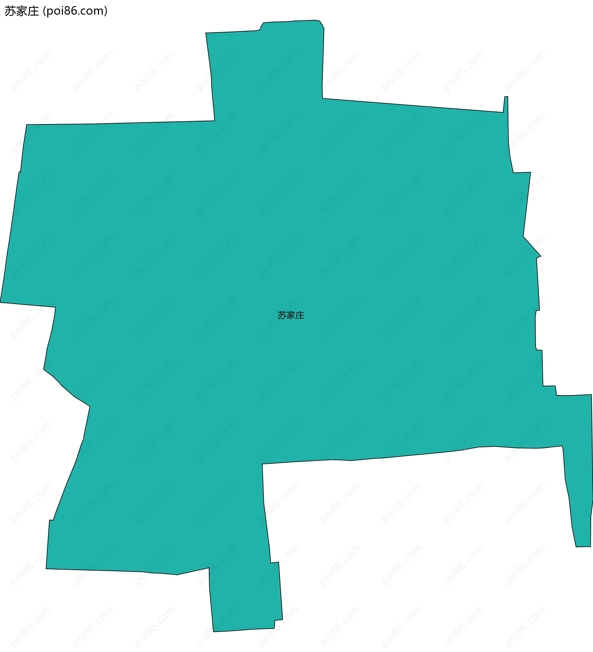 苏家庄边界地图