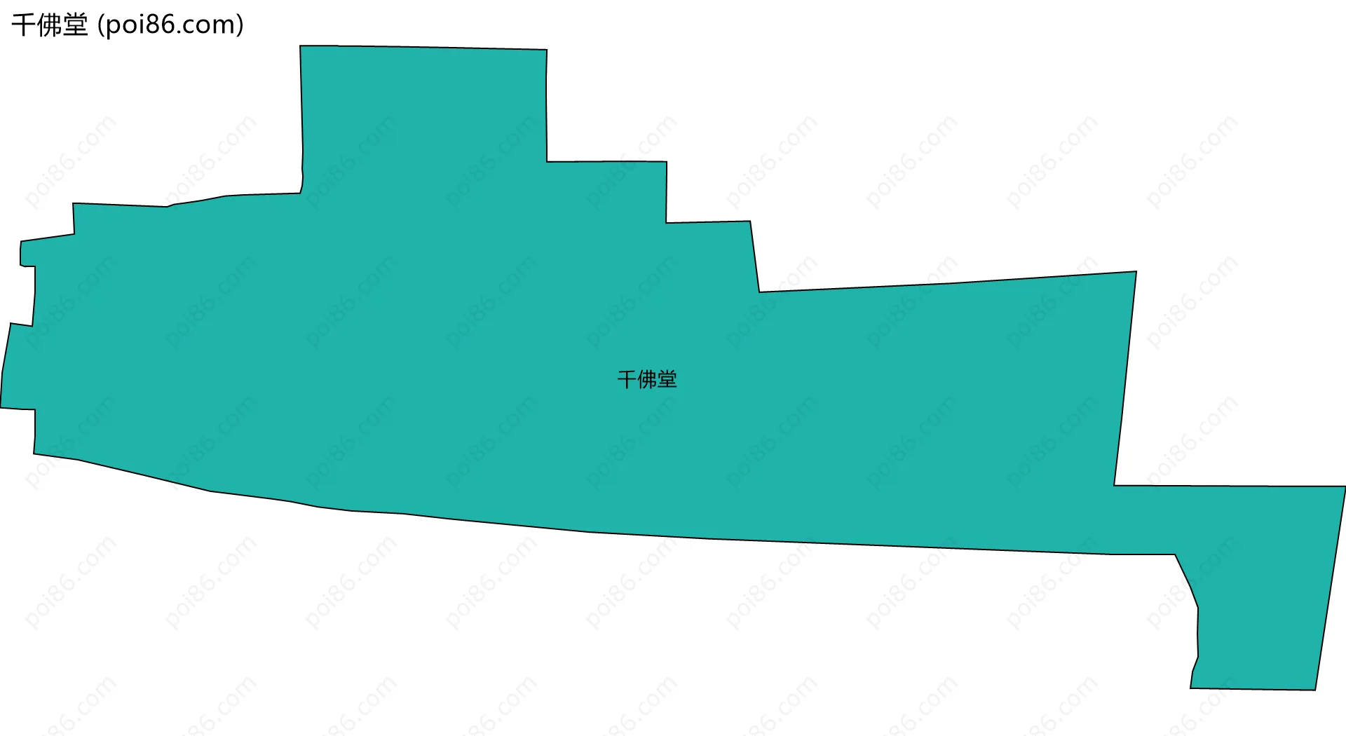 千佛堂边界地图