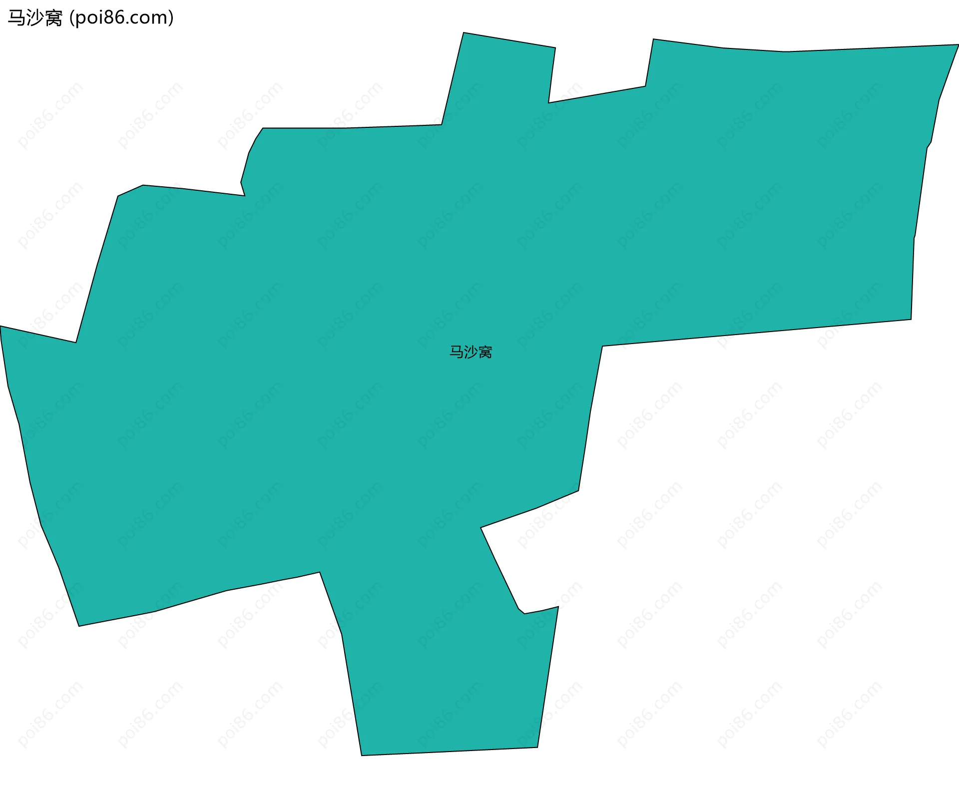 马沙窝边界地图