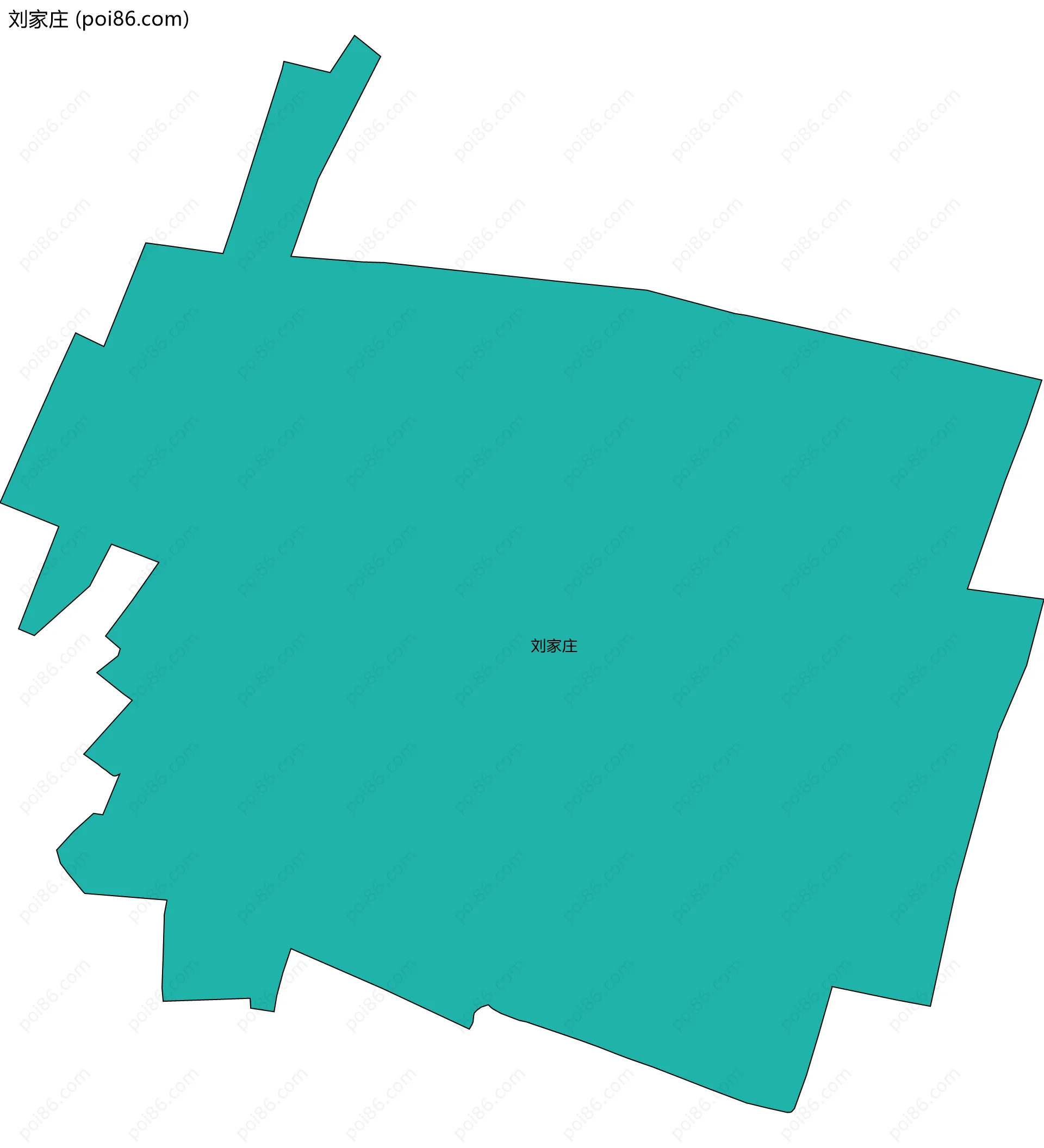 刘家庄边界地图