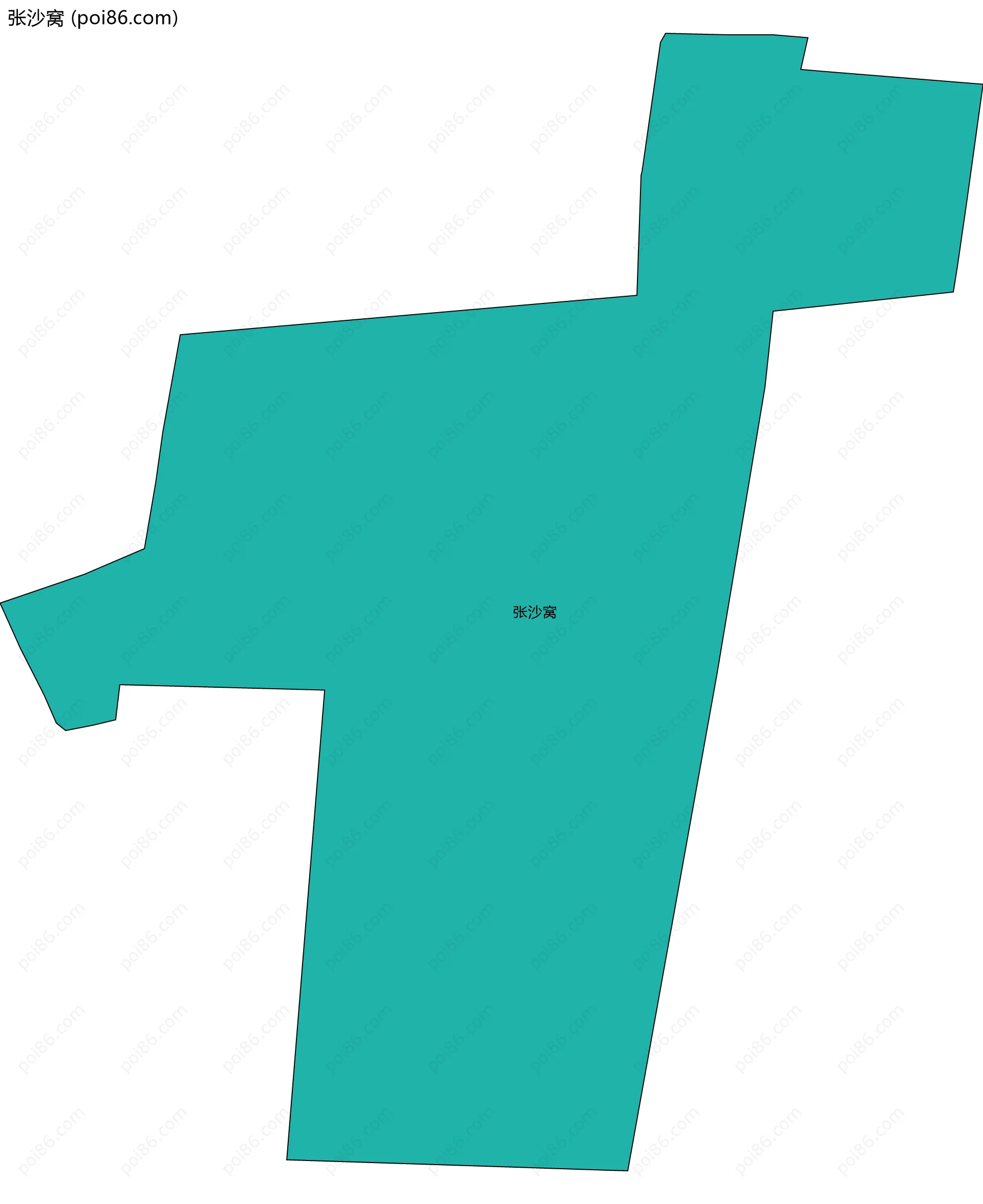 张沙窝边界地图