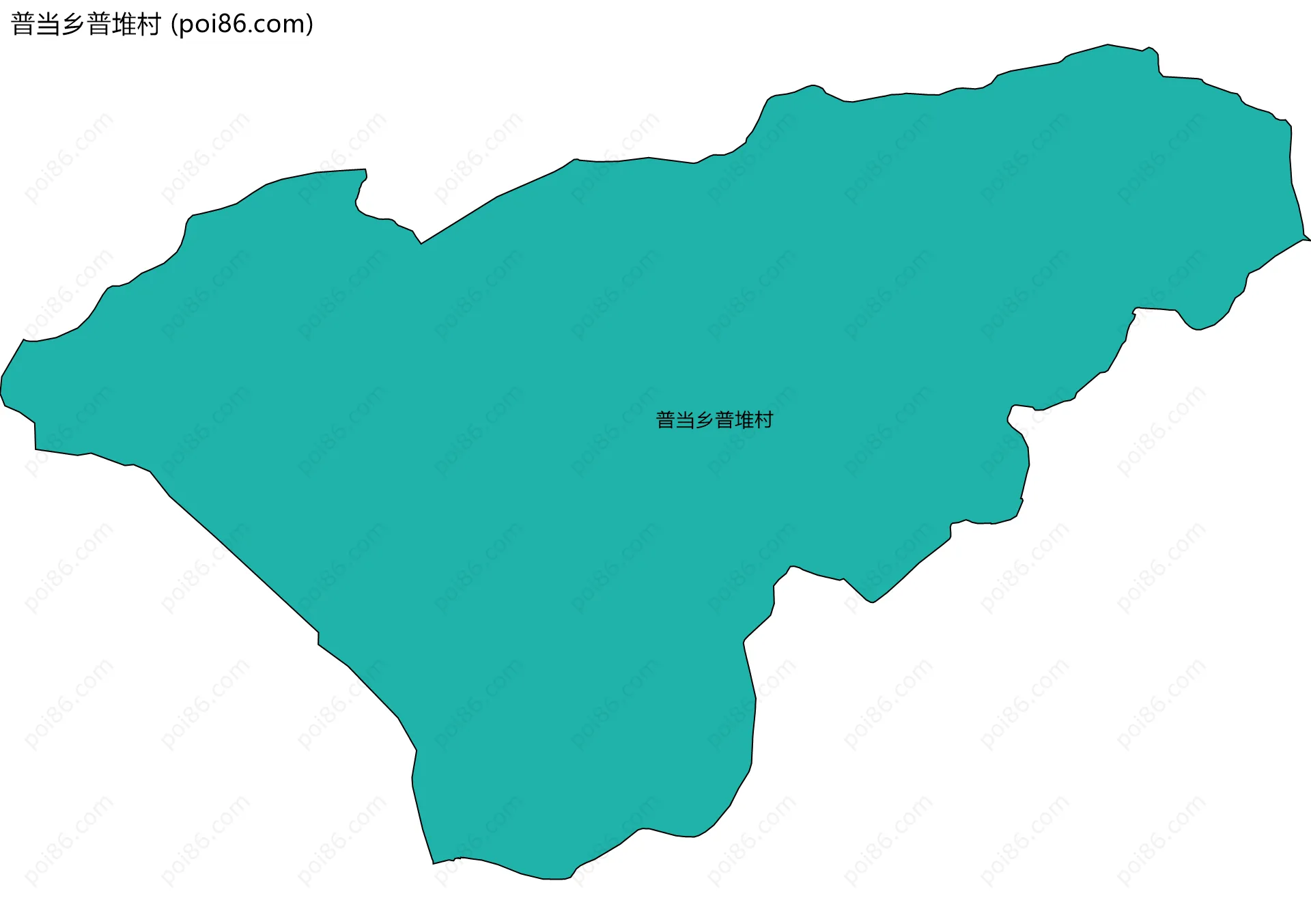 普当乡普堆村边界地图