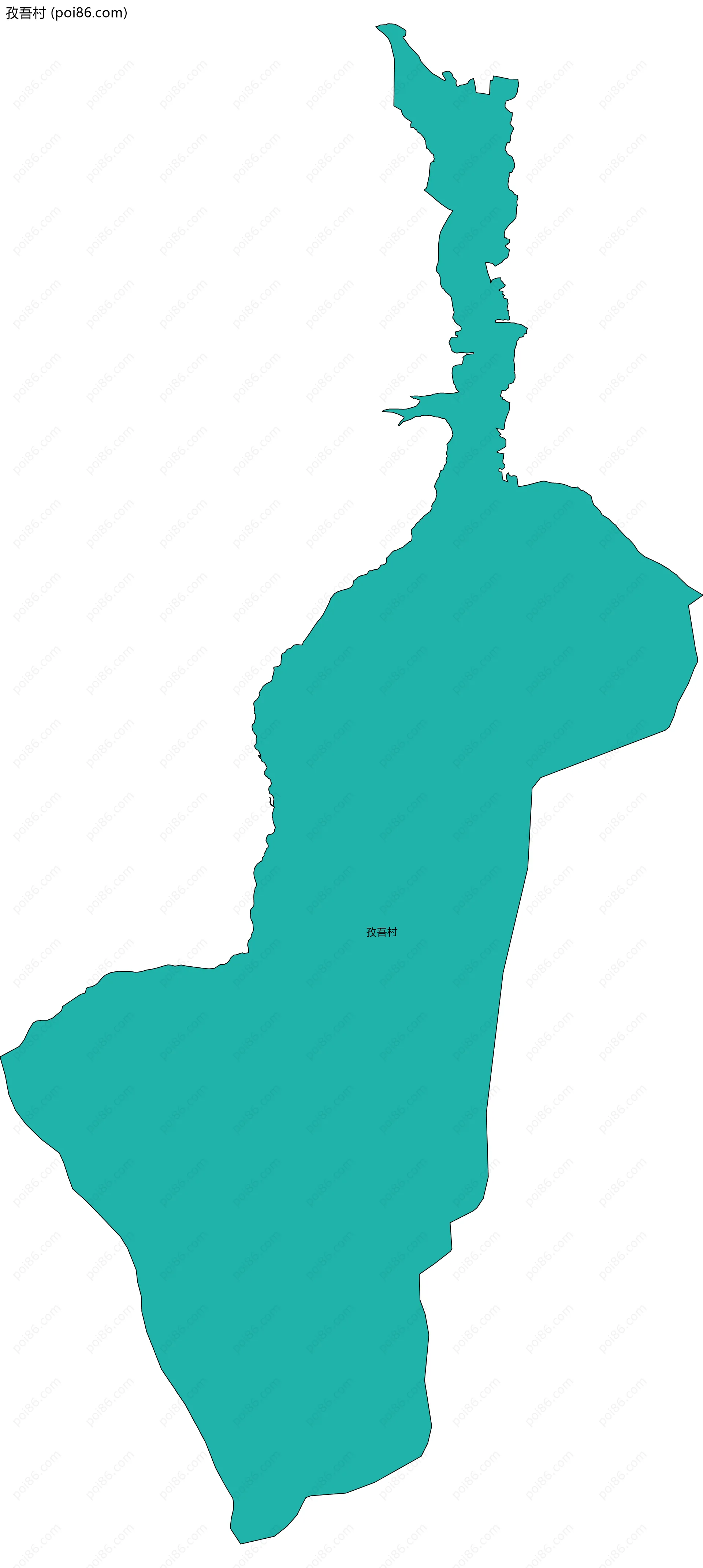 孜吾村边界地图