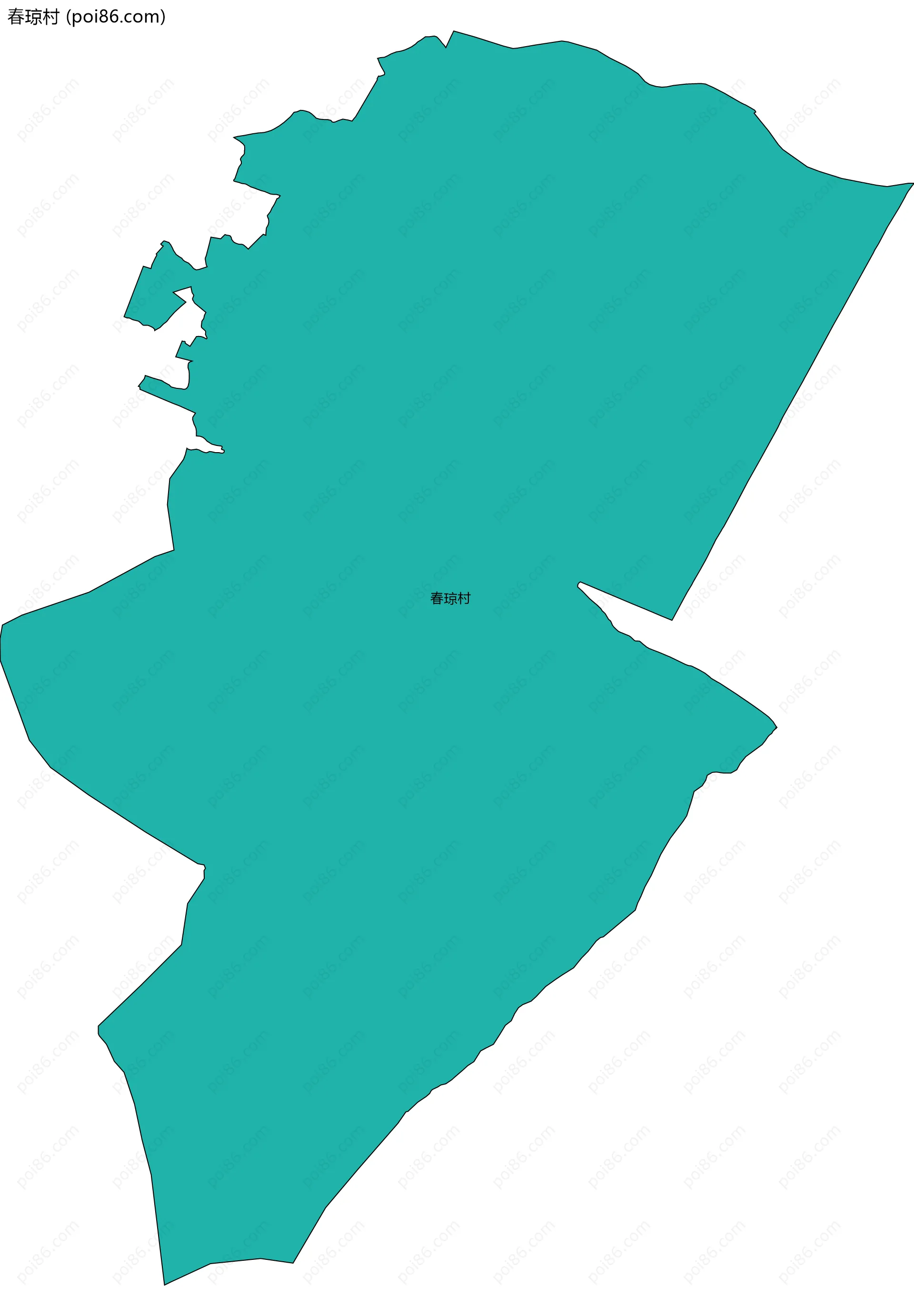 春琼村边界地图