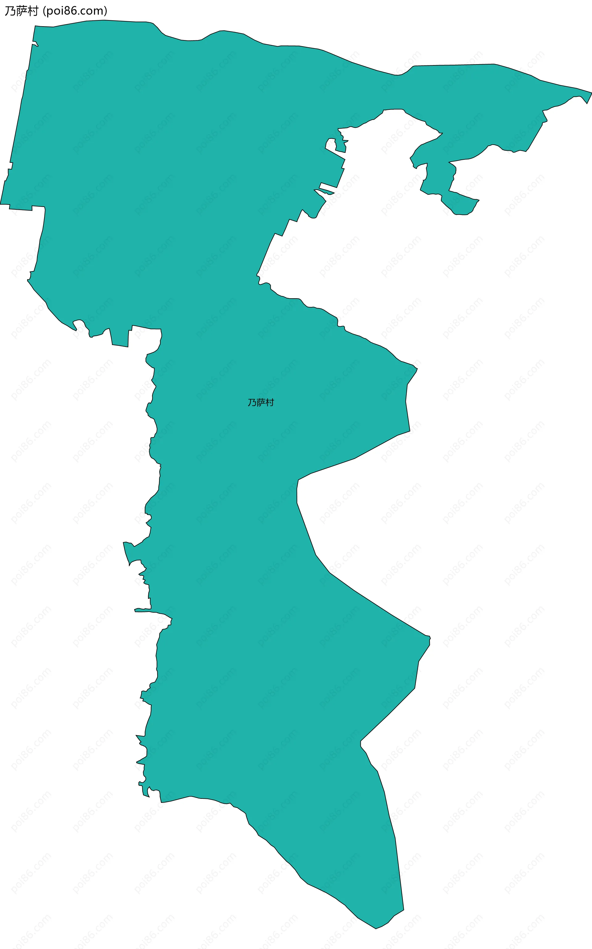 乃萨村边界地图