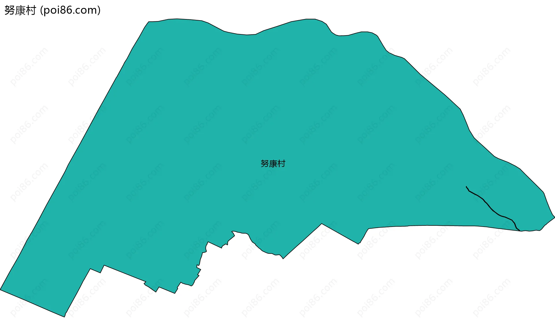 努康村边界地图