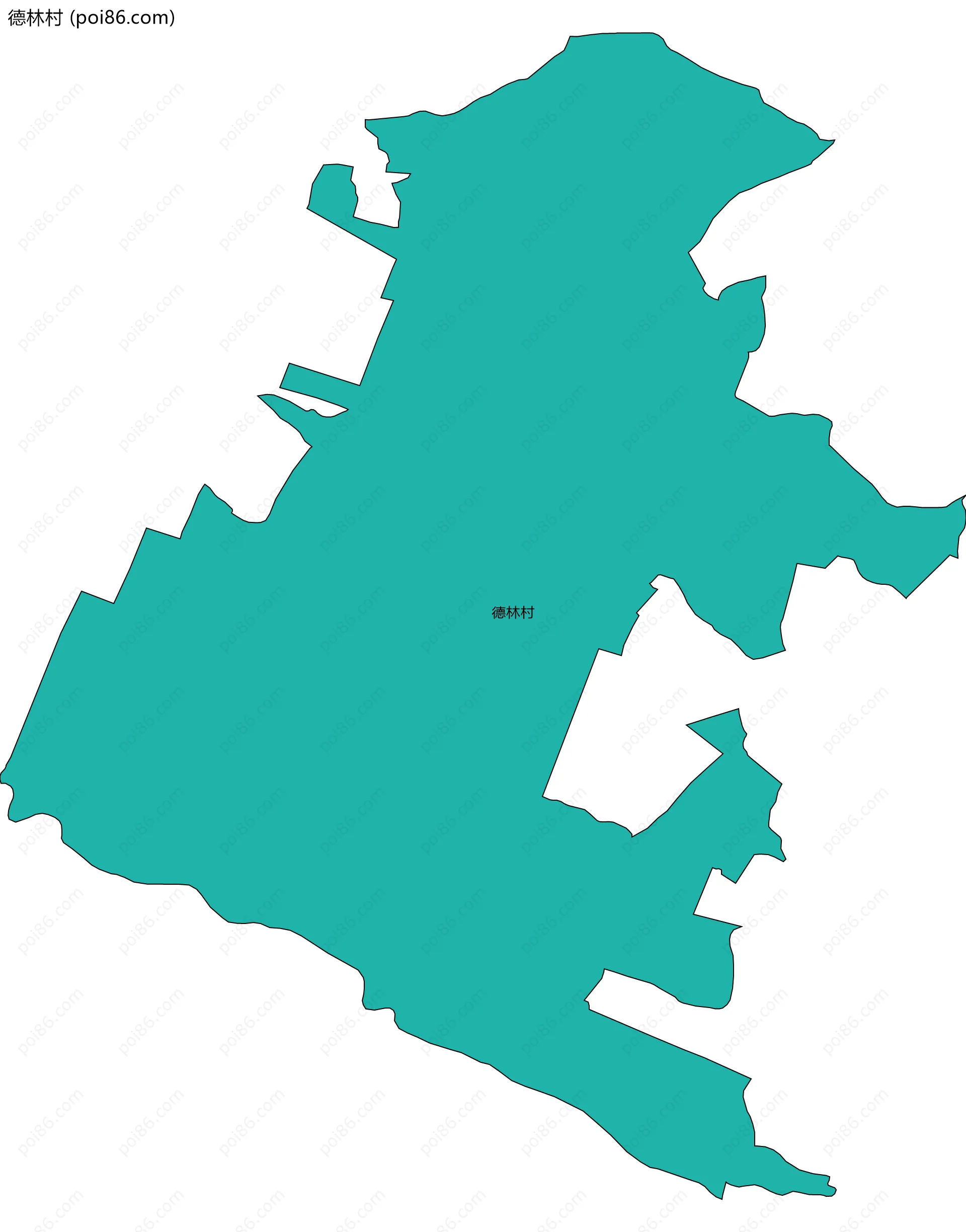 德林村边界地图