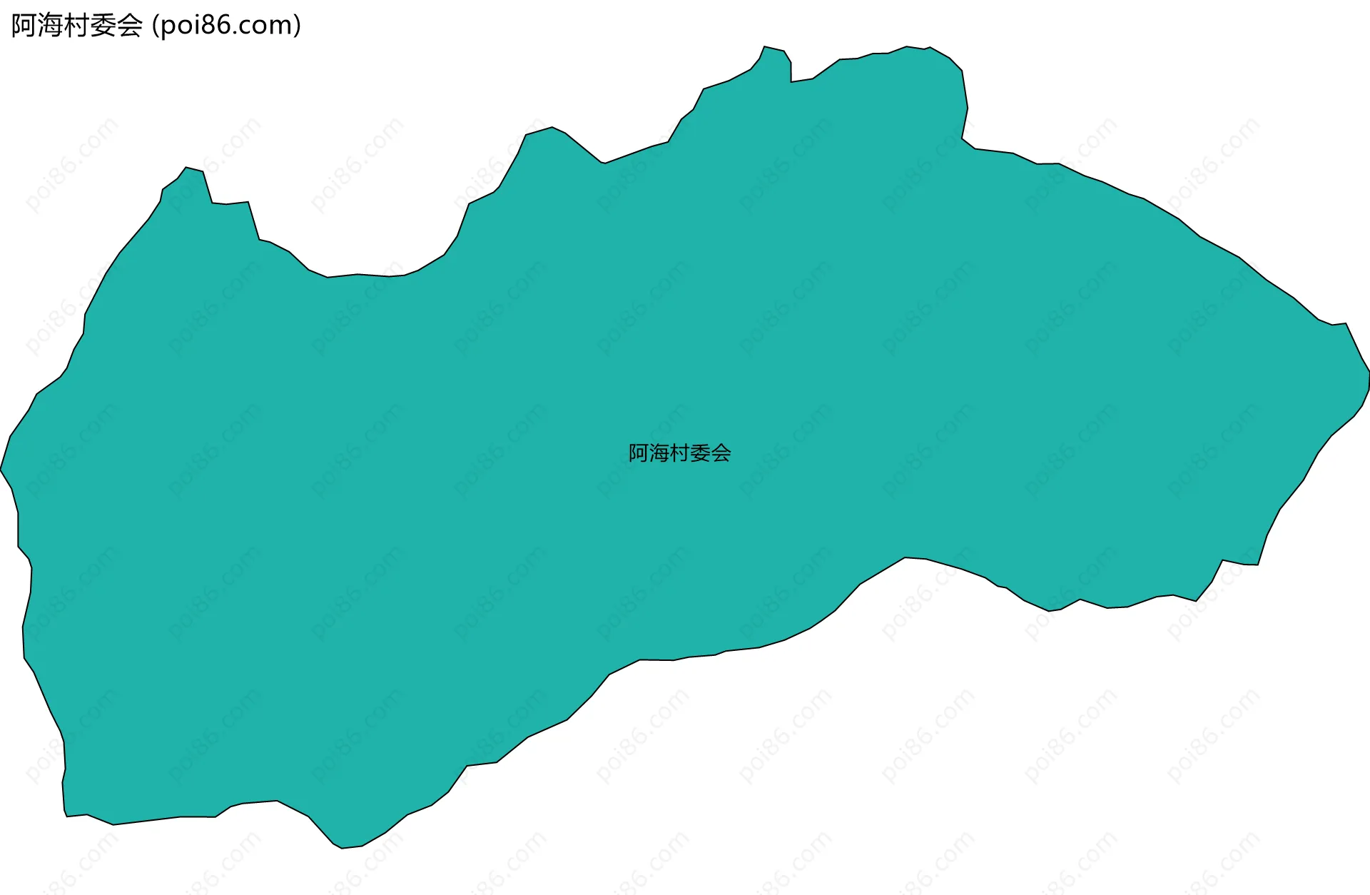 阿海村委会边界地图