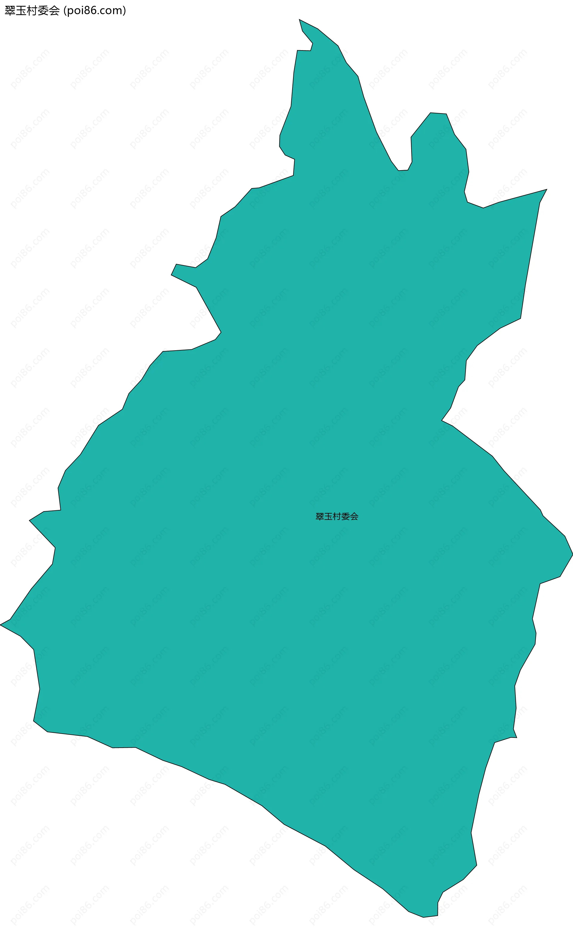 翠玉村委会边界地图