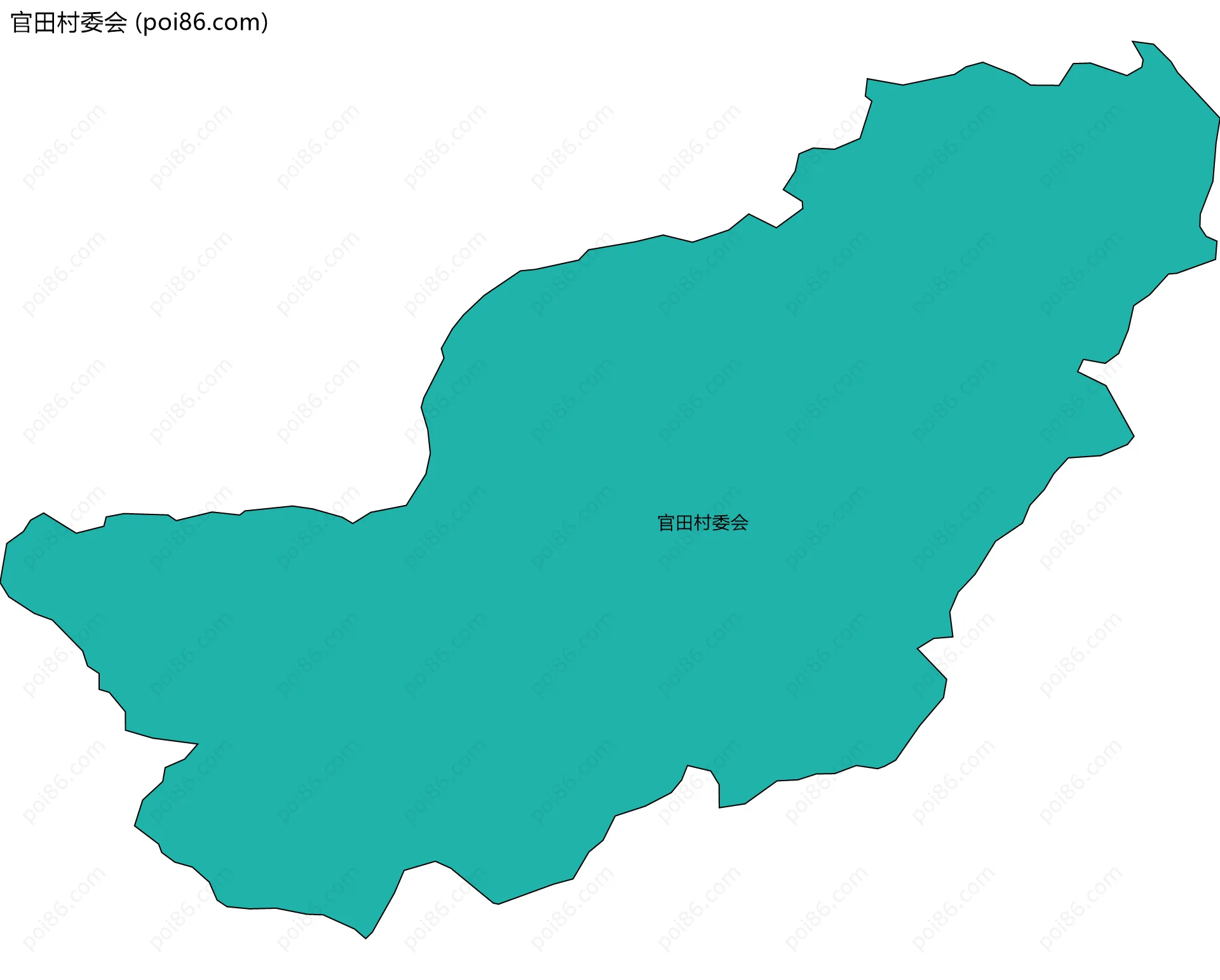 官田村委会边界地图