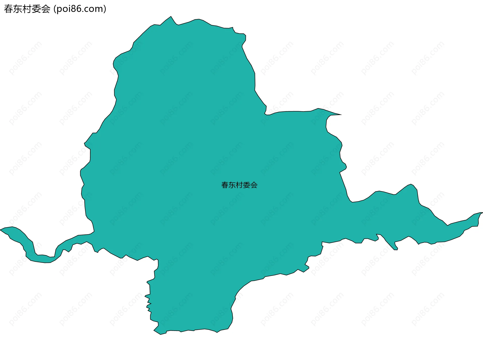 春东村委会边界地图