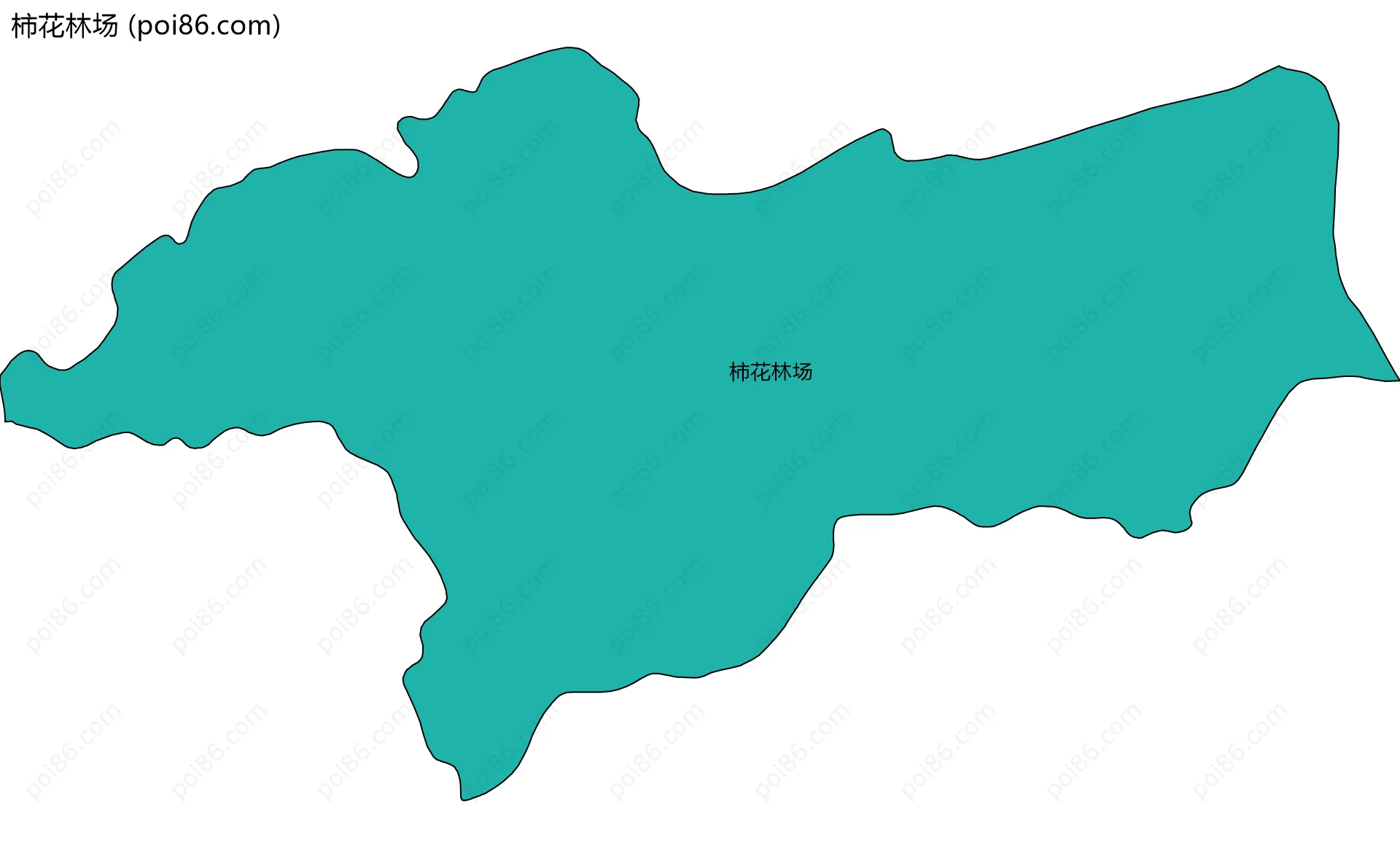 柿花林场边界地图