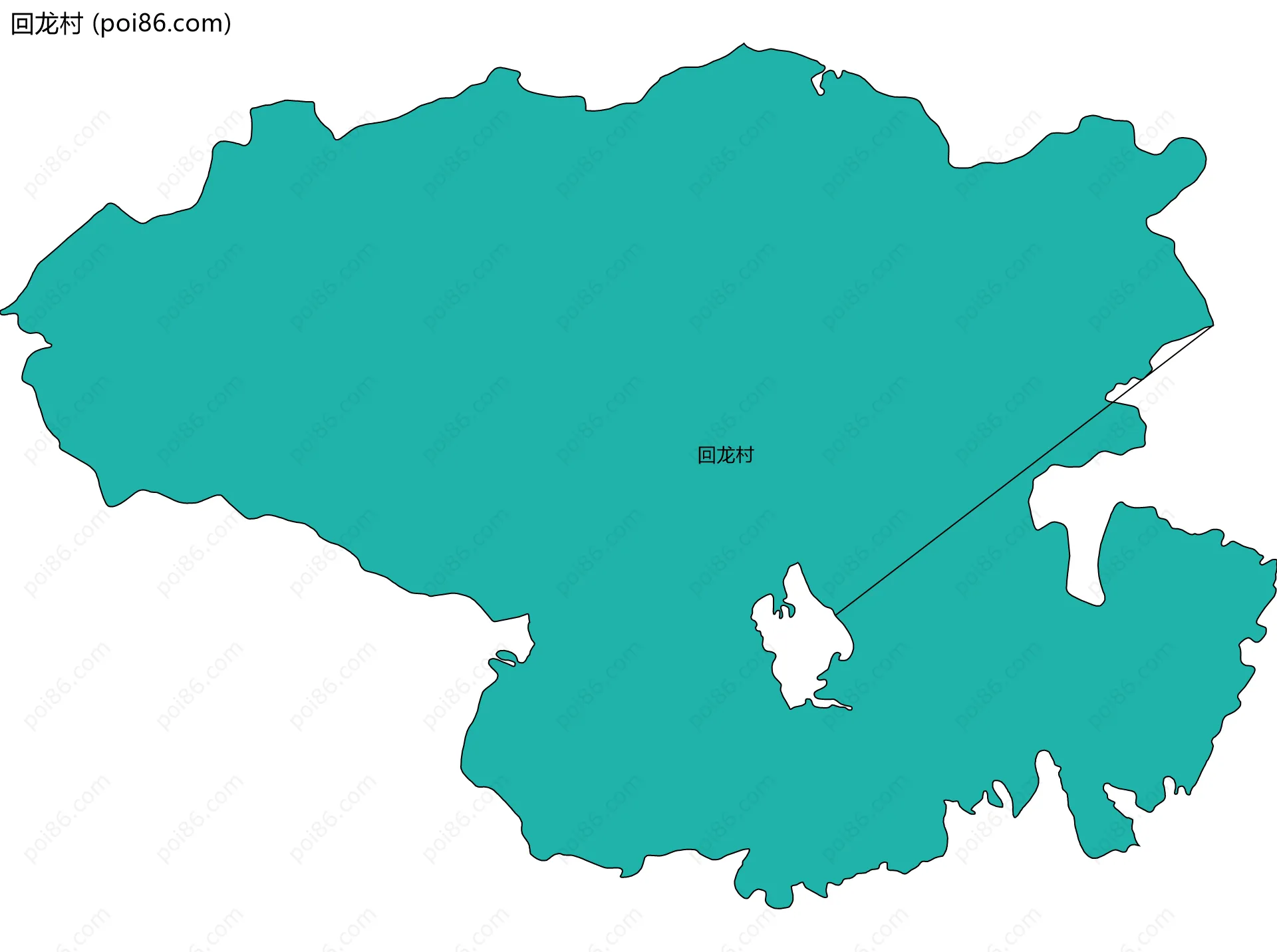 回龙村边界地图