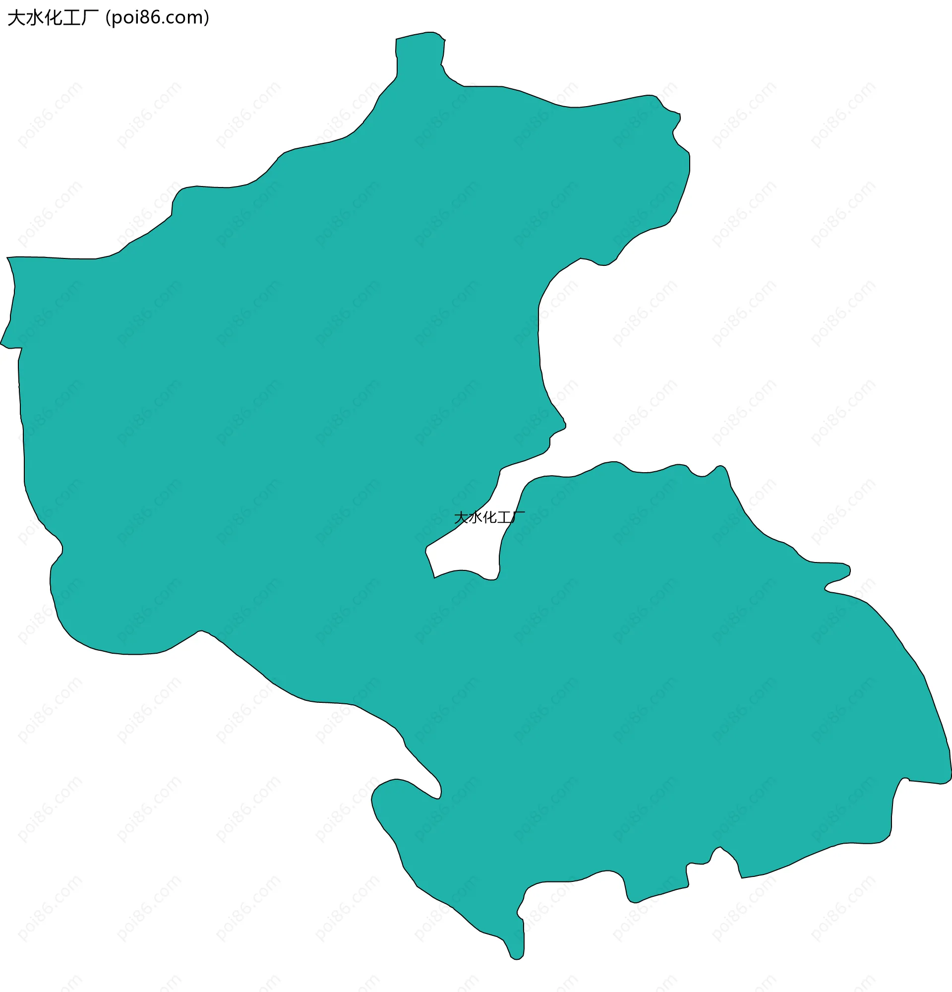 大水化工厂边界地图