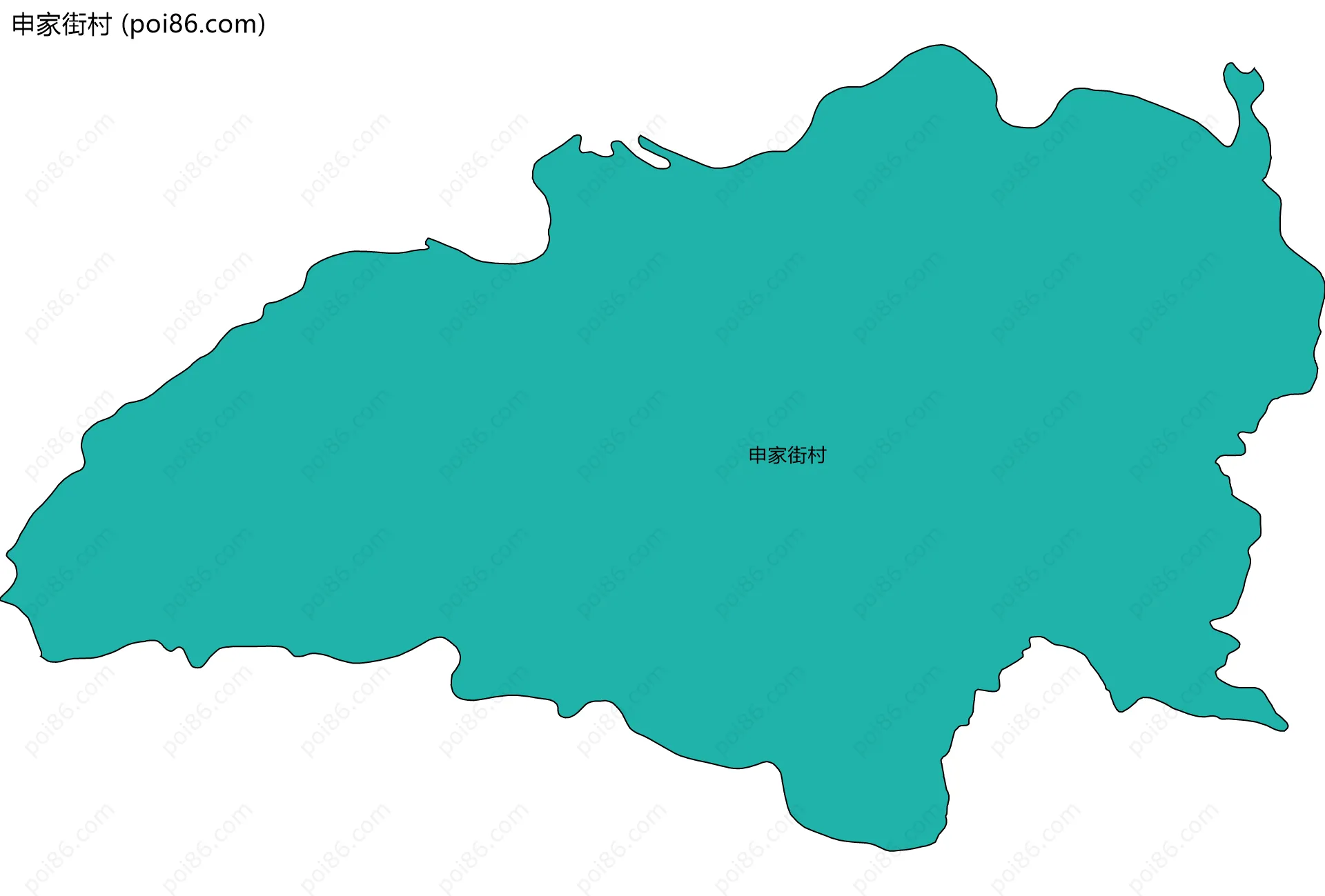 申家街村边界地图