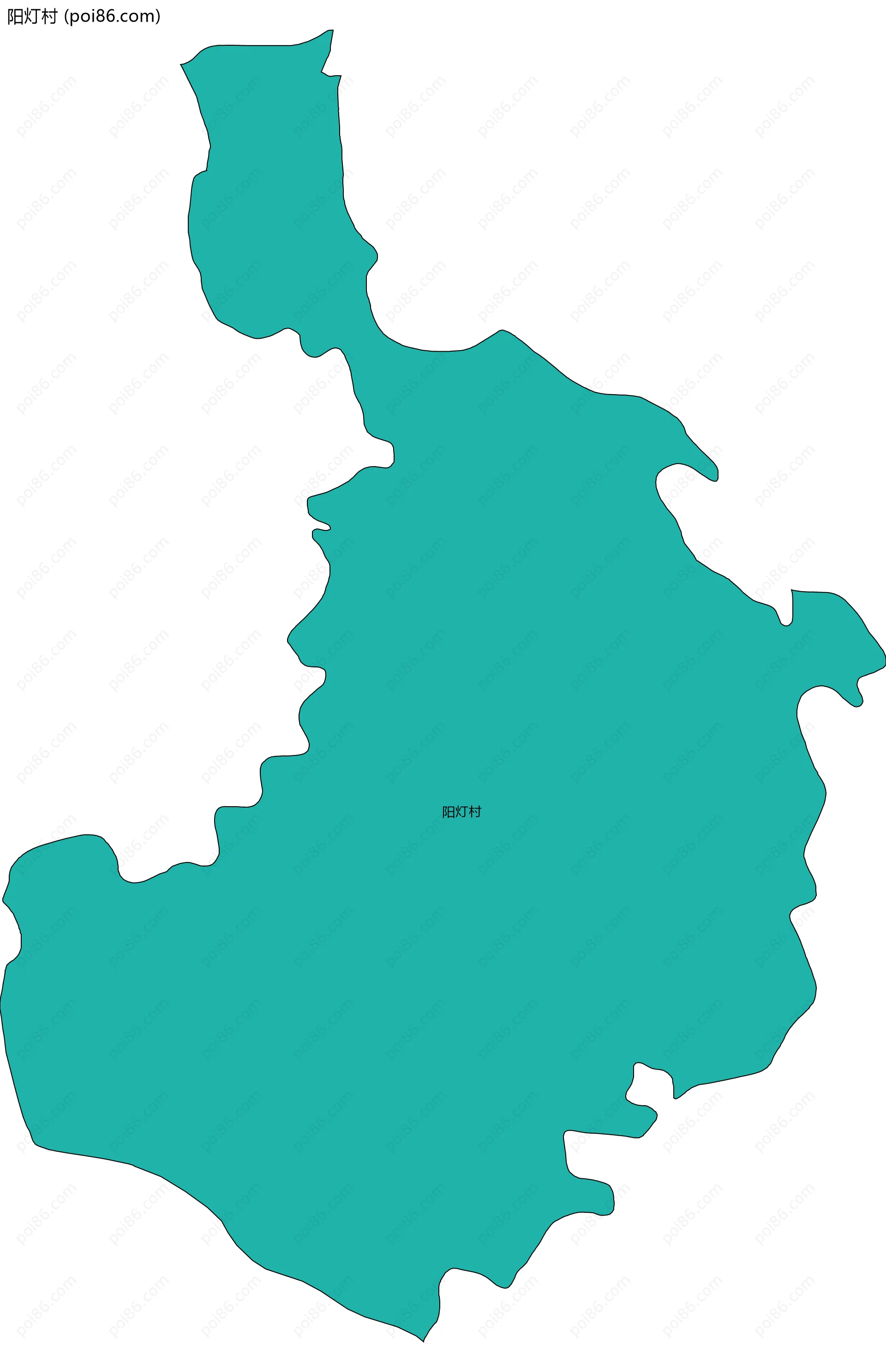 阳灯村边界地图