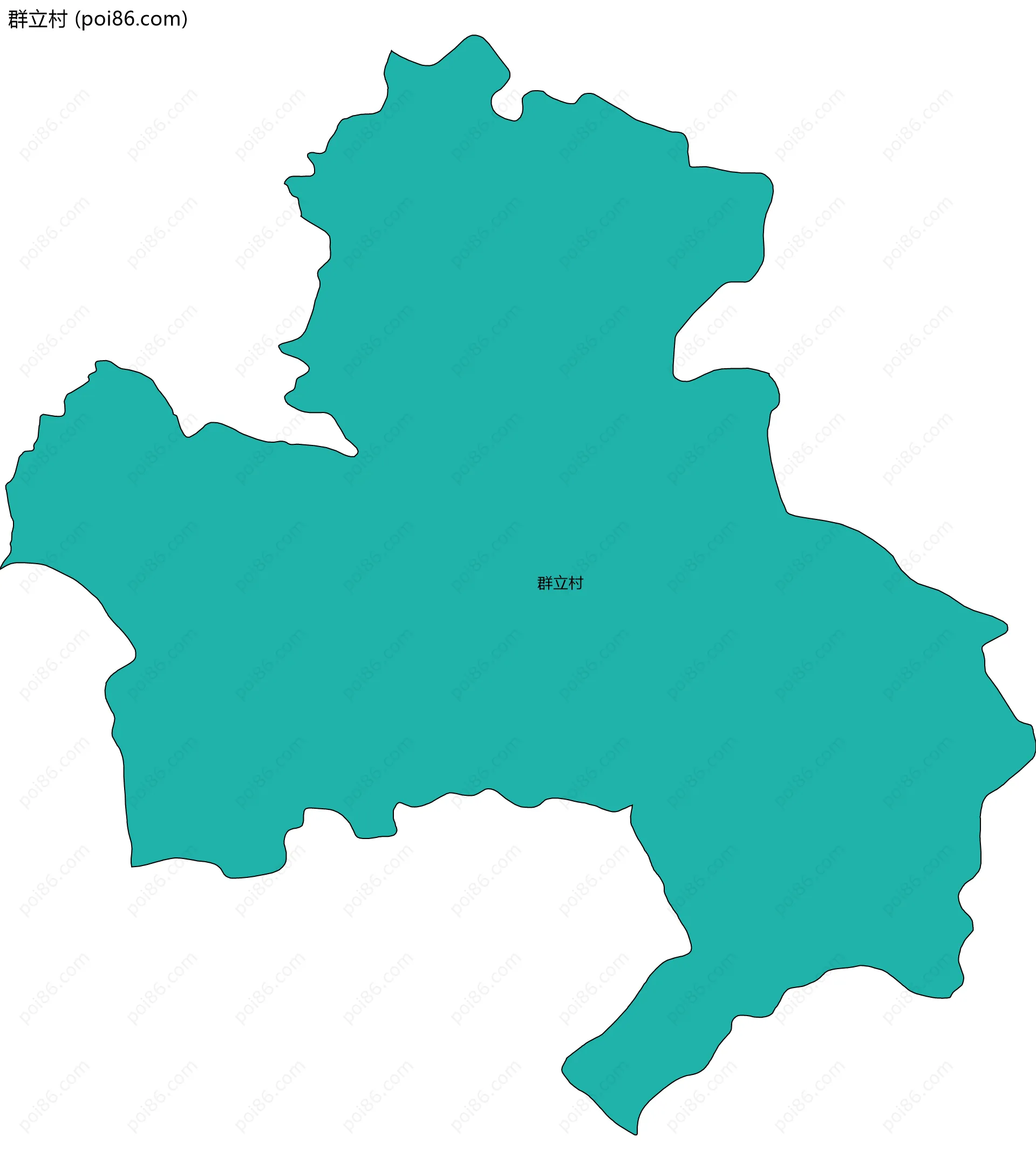 群立村边界地图