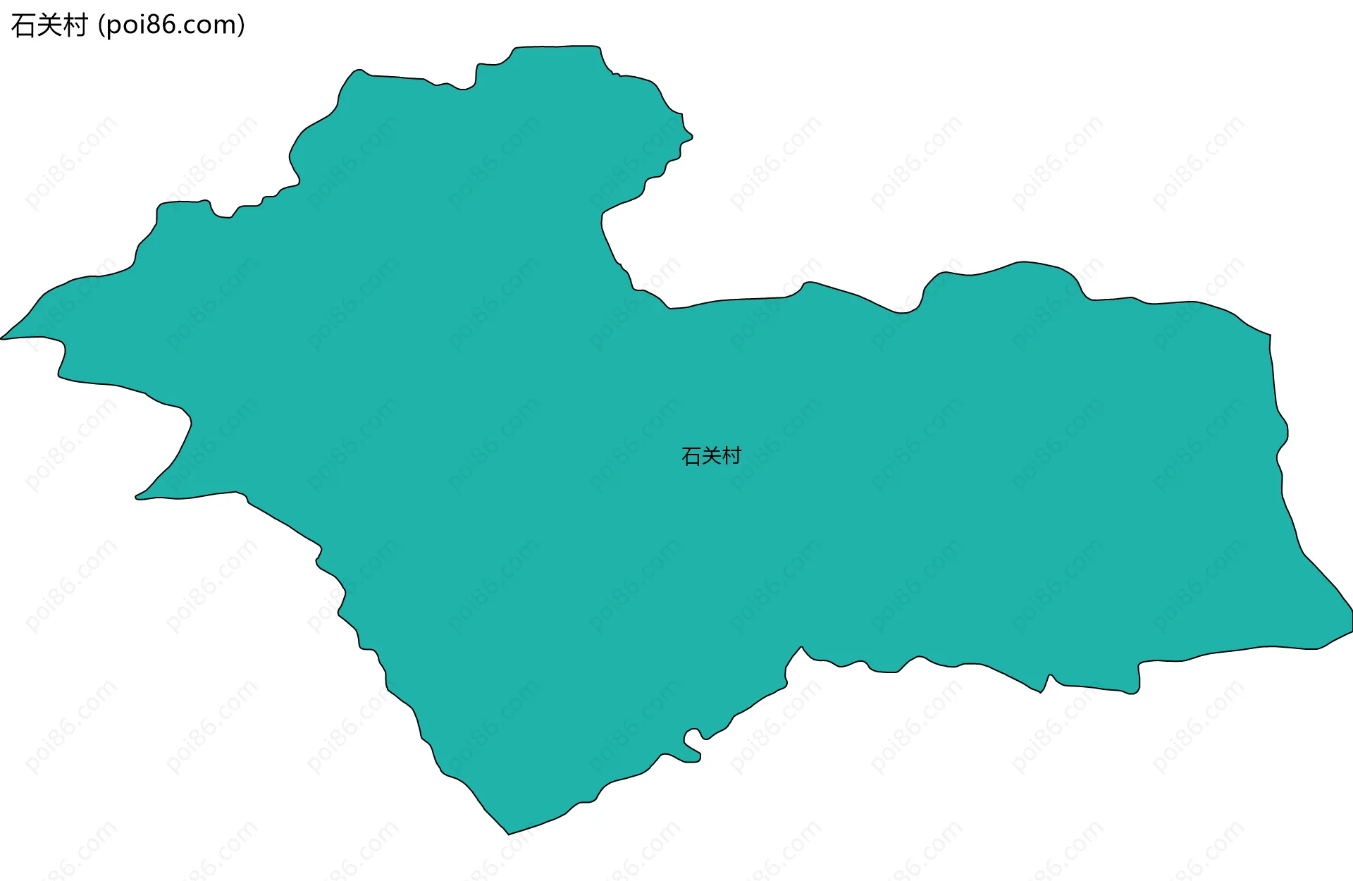 石关村边界地图