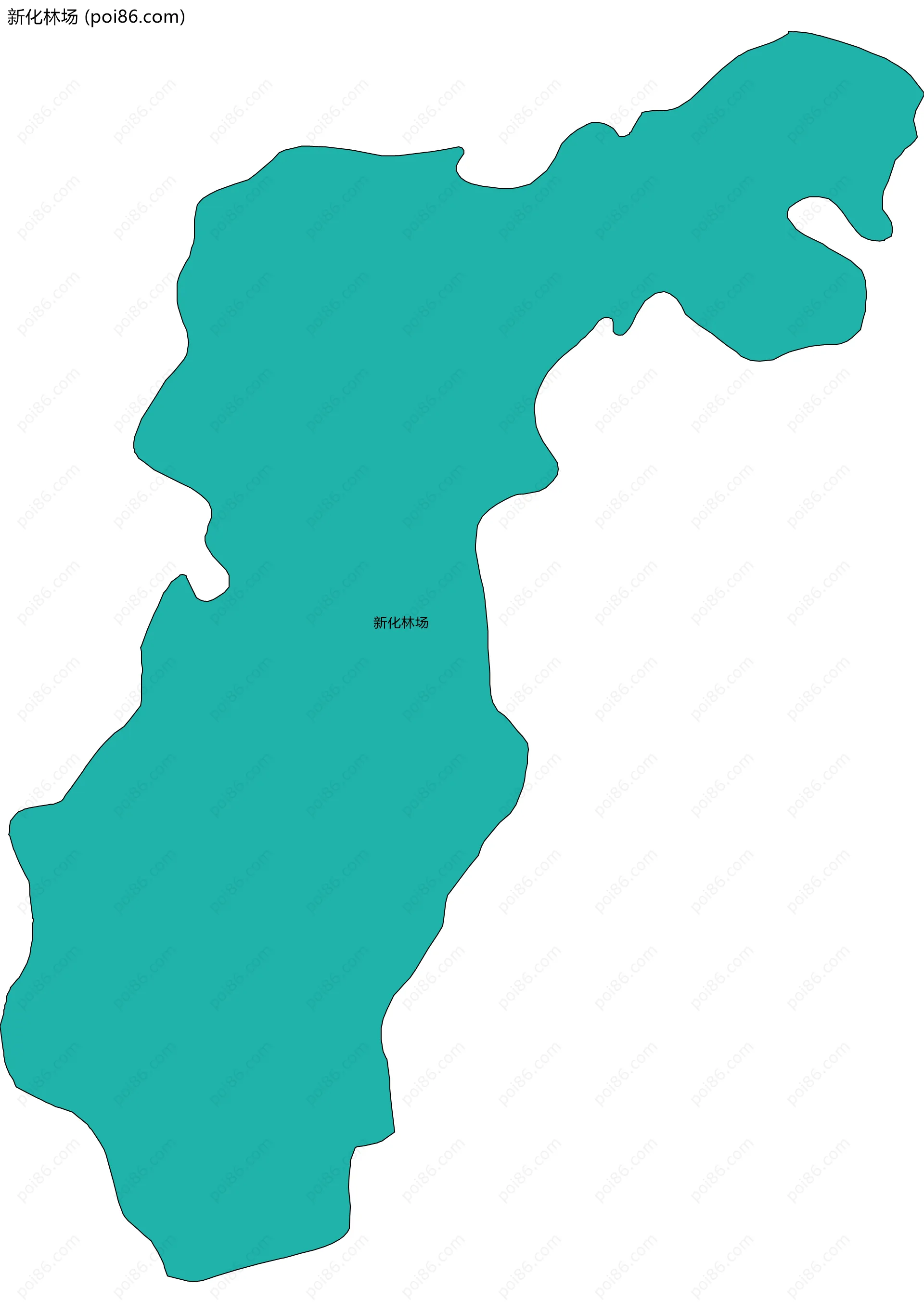 新化林场边界地图