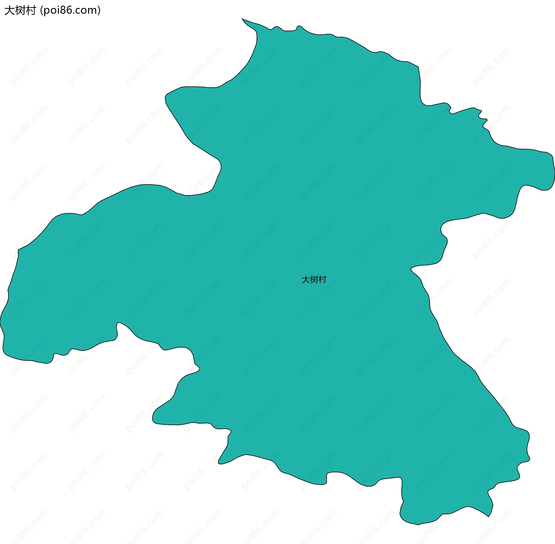 大树村边界地图