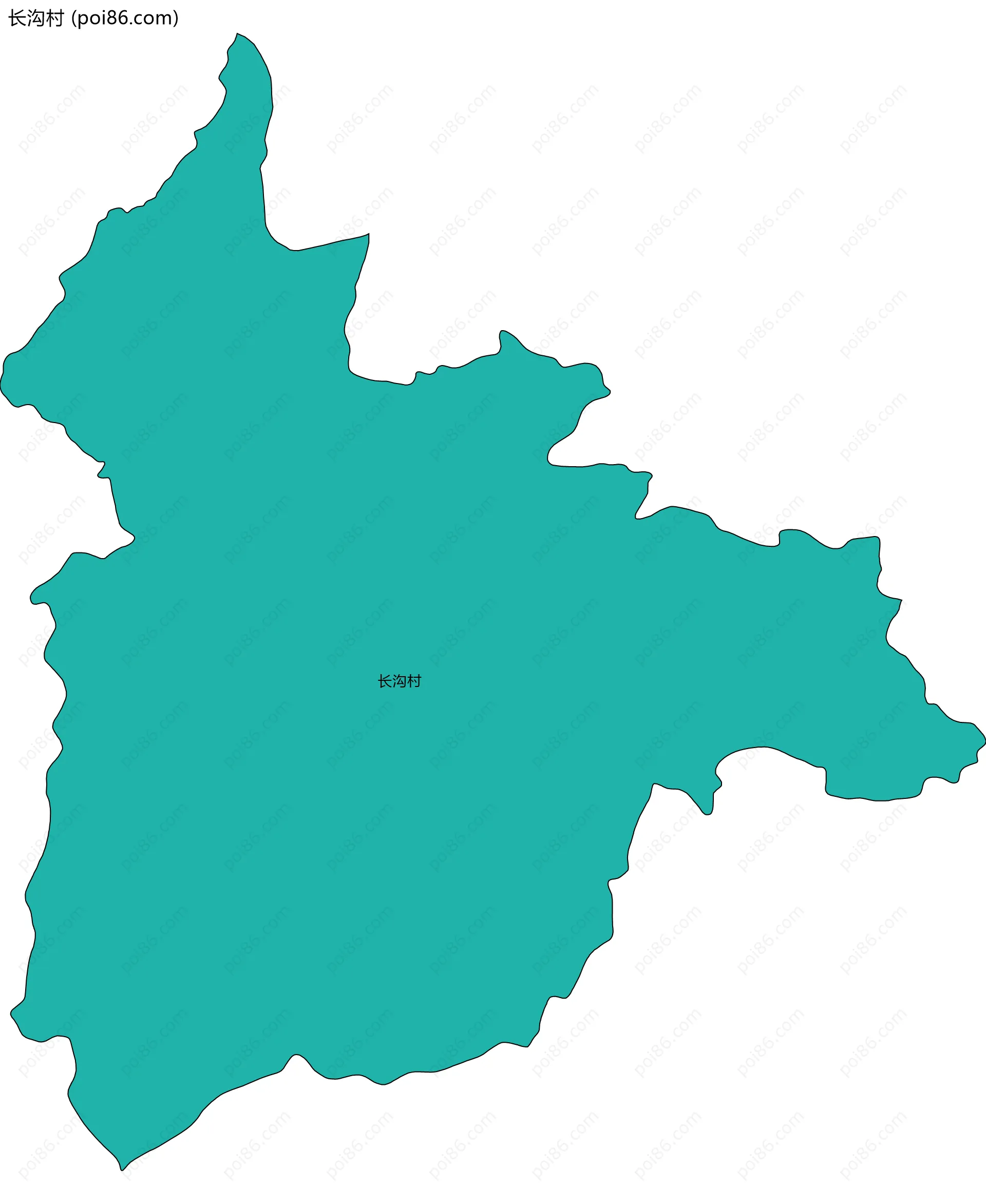 长沟村边界地图