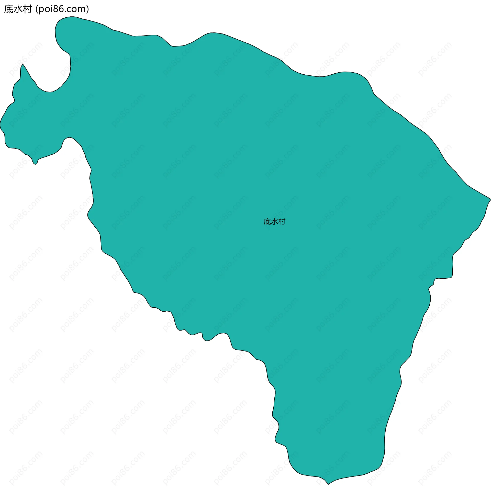 底水村边界地图