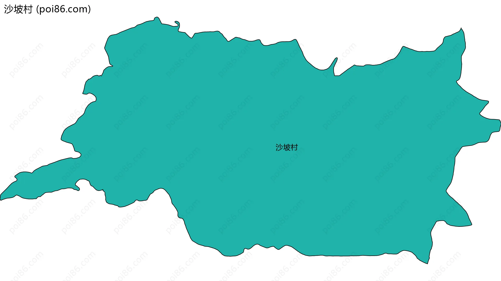 沙坡村边界地图