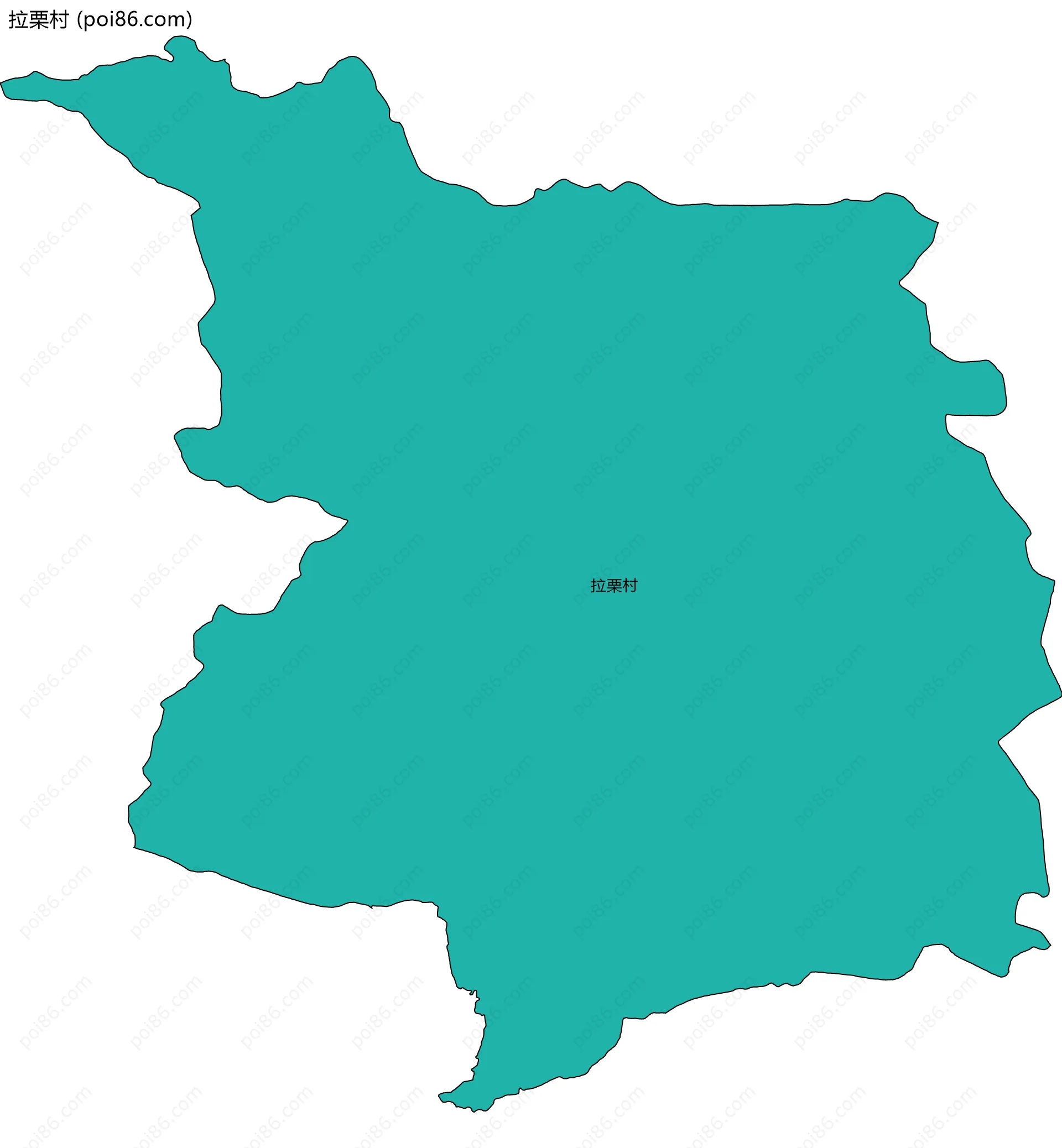 拉栗村边界地图