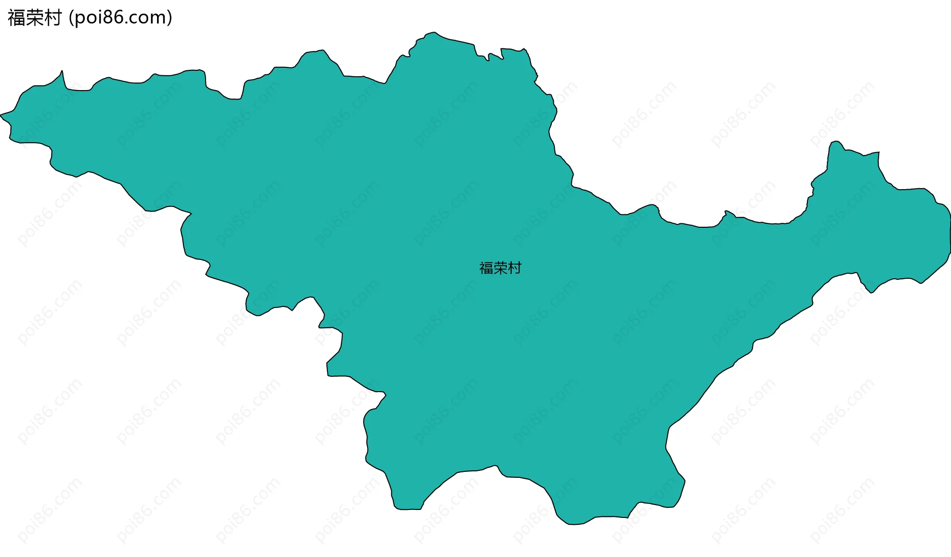 福荣村边界地图