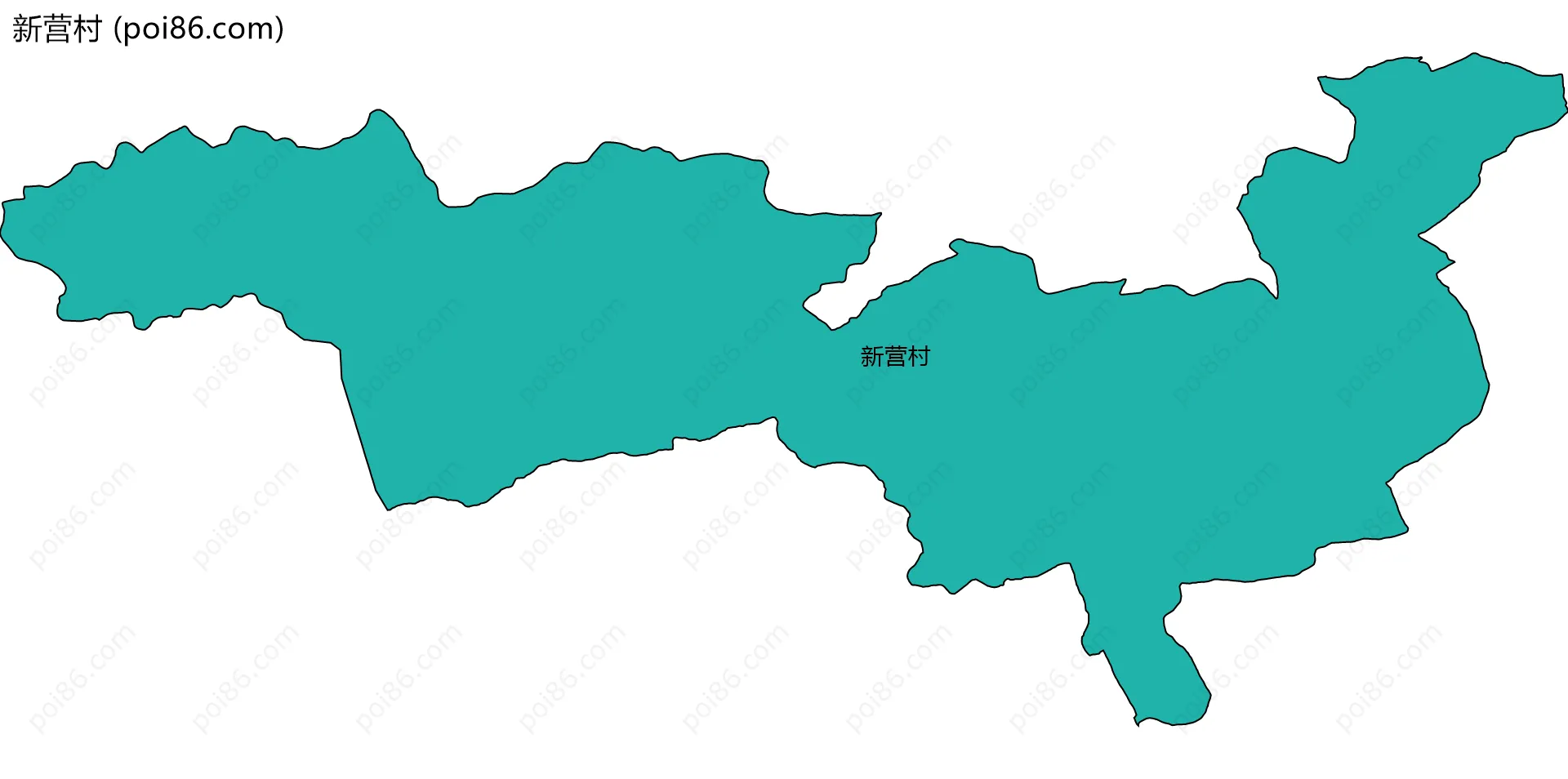 新营村边界地图