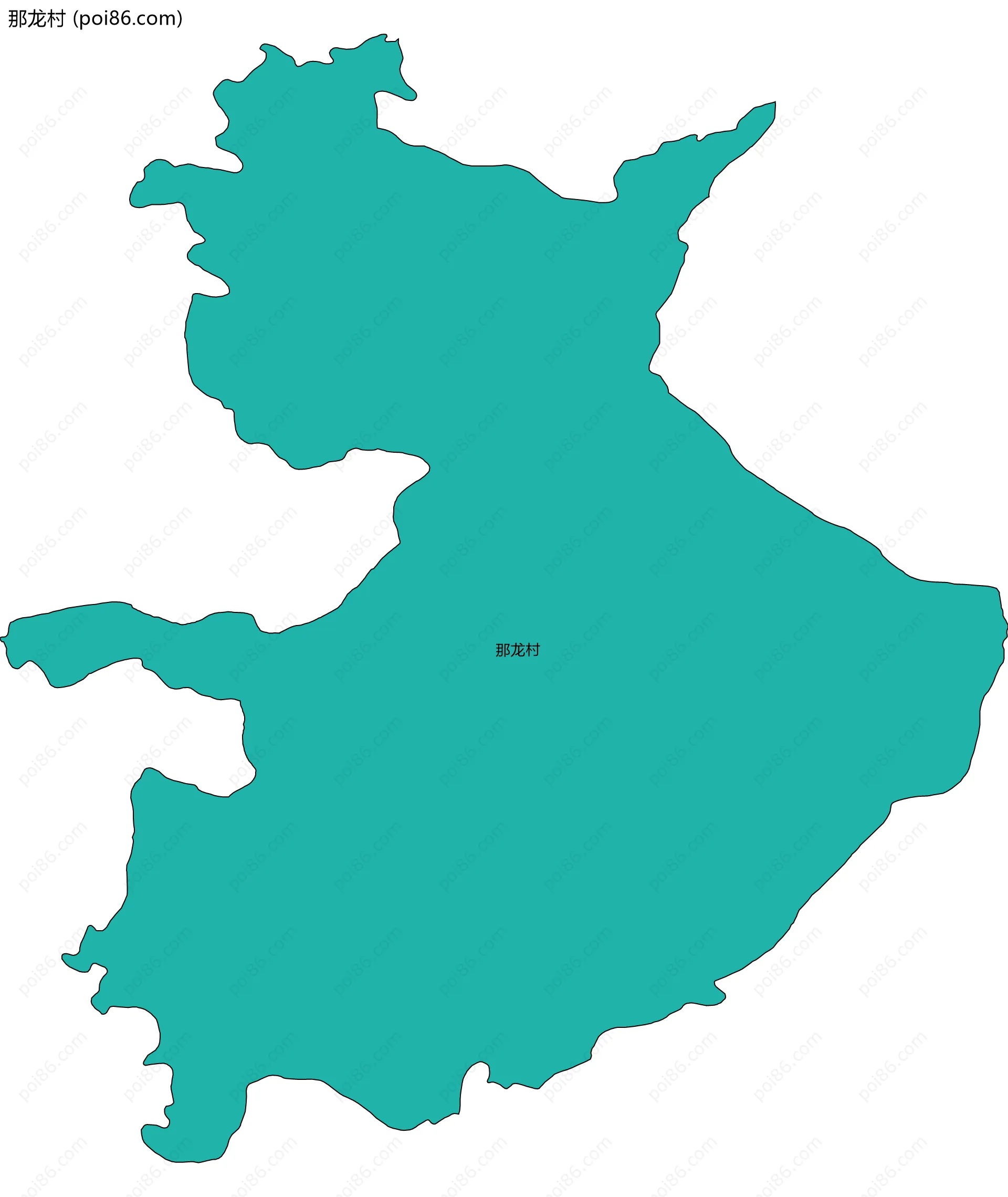 那龙村边界地图