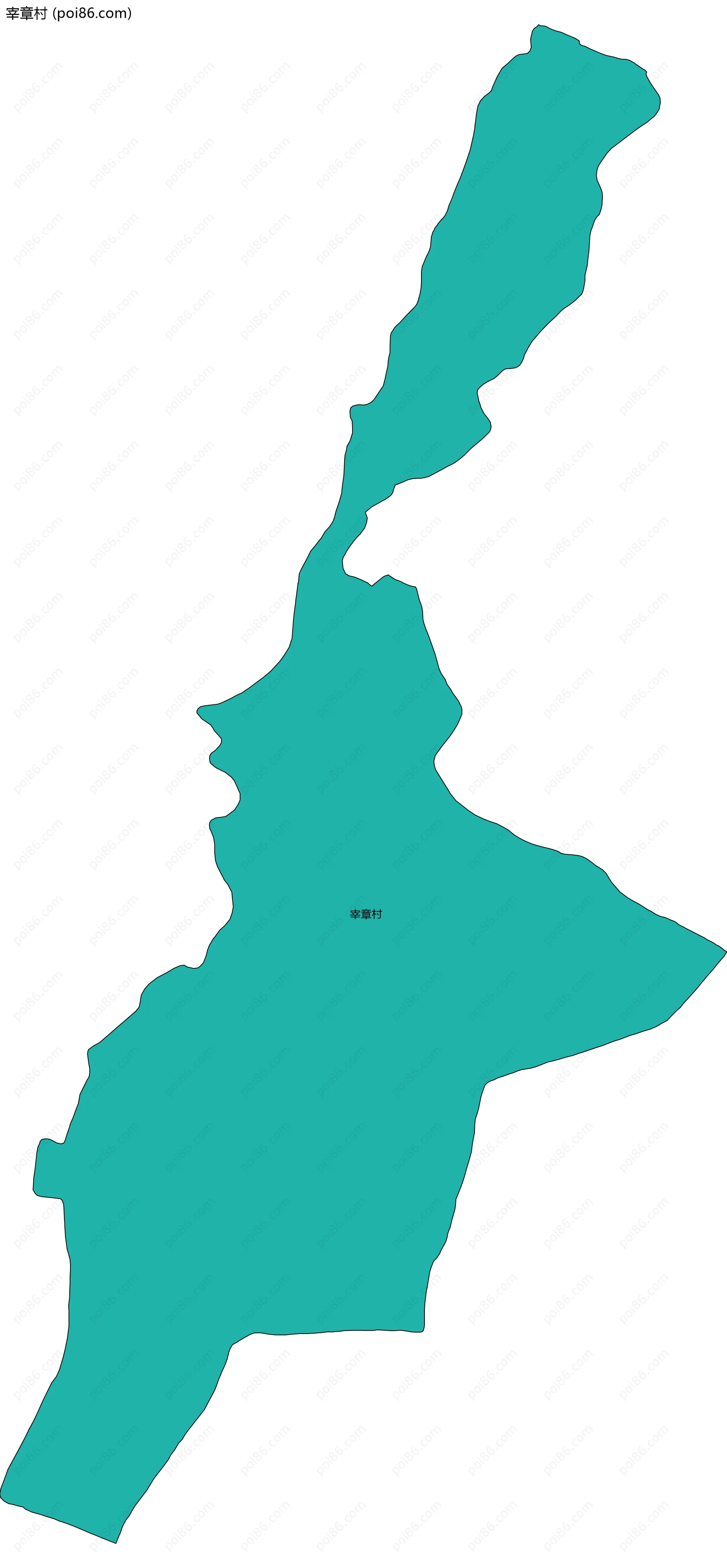 宰章村边界地图