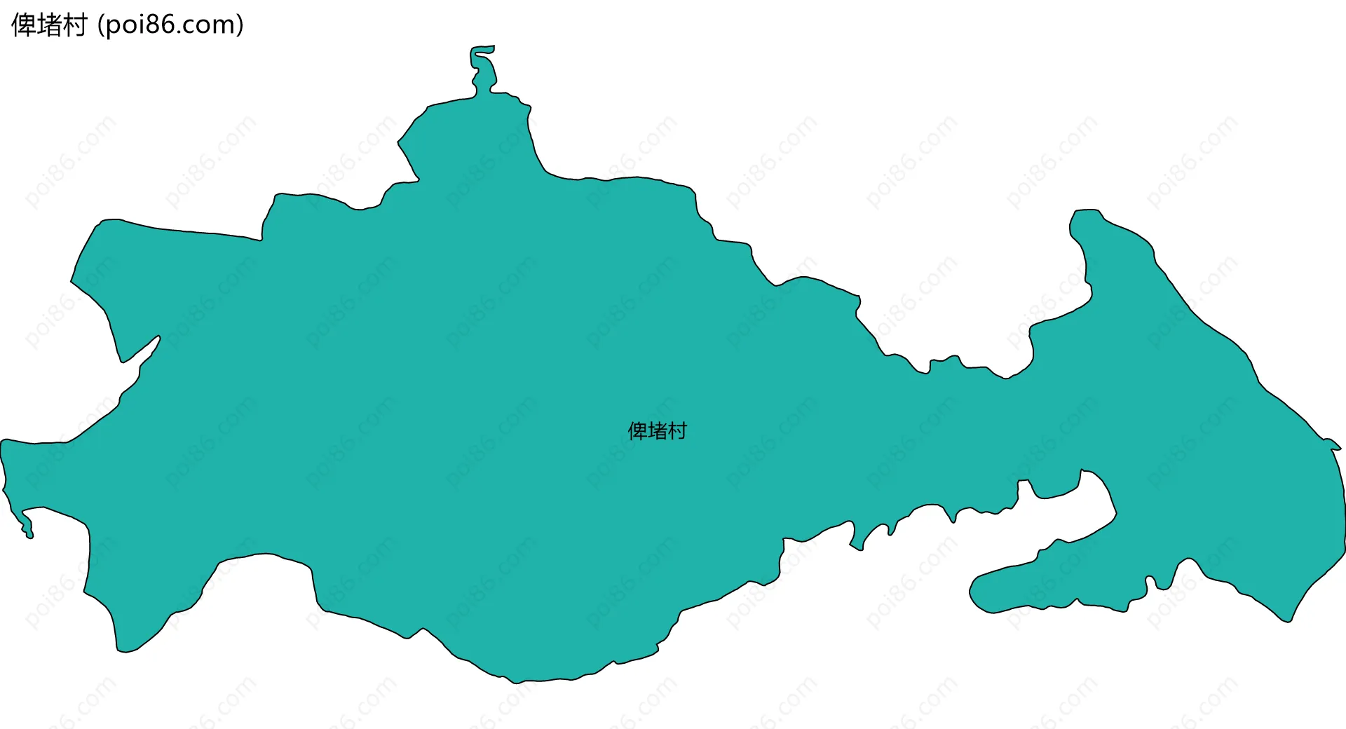俾堵村边界地图
