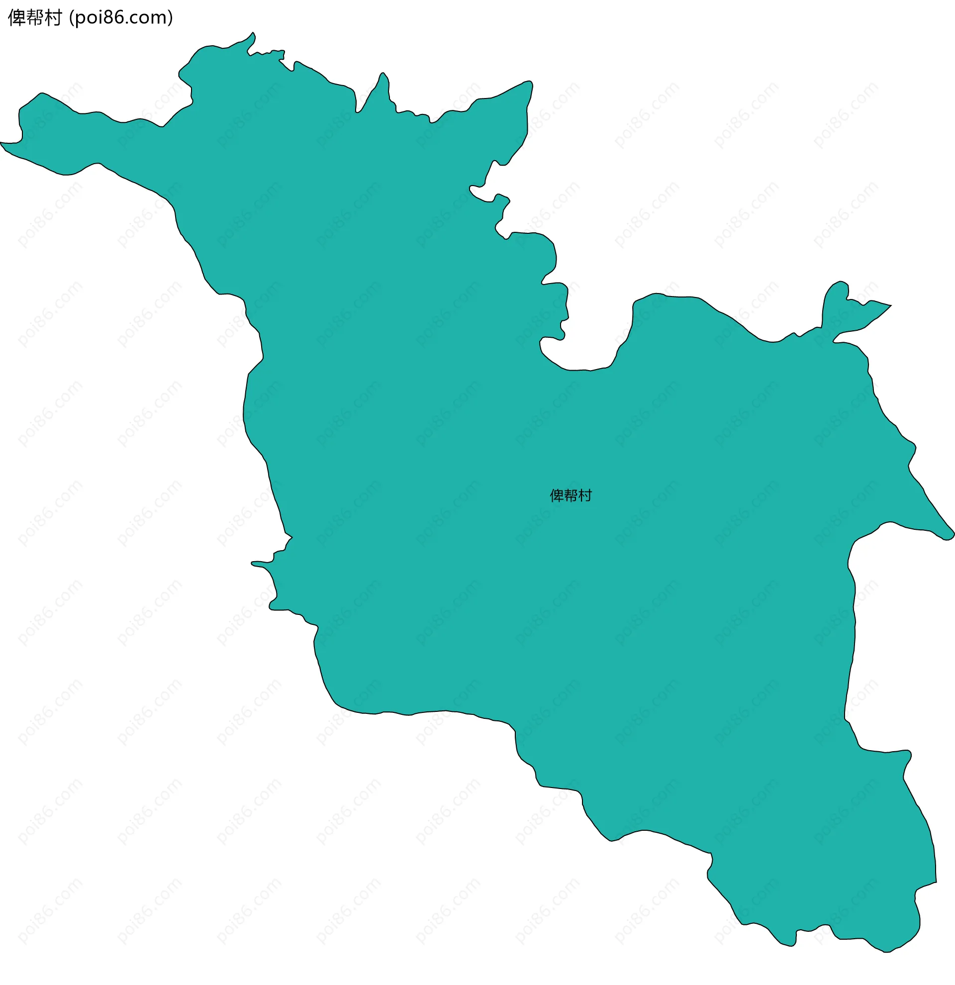 俾帮村边界地图