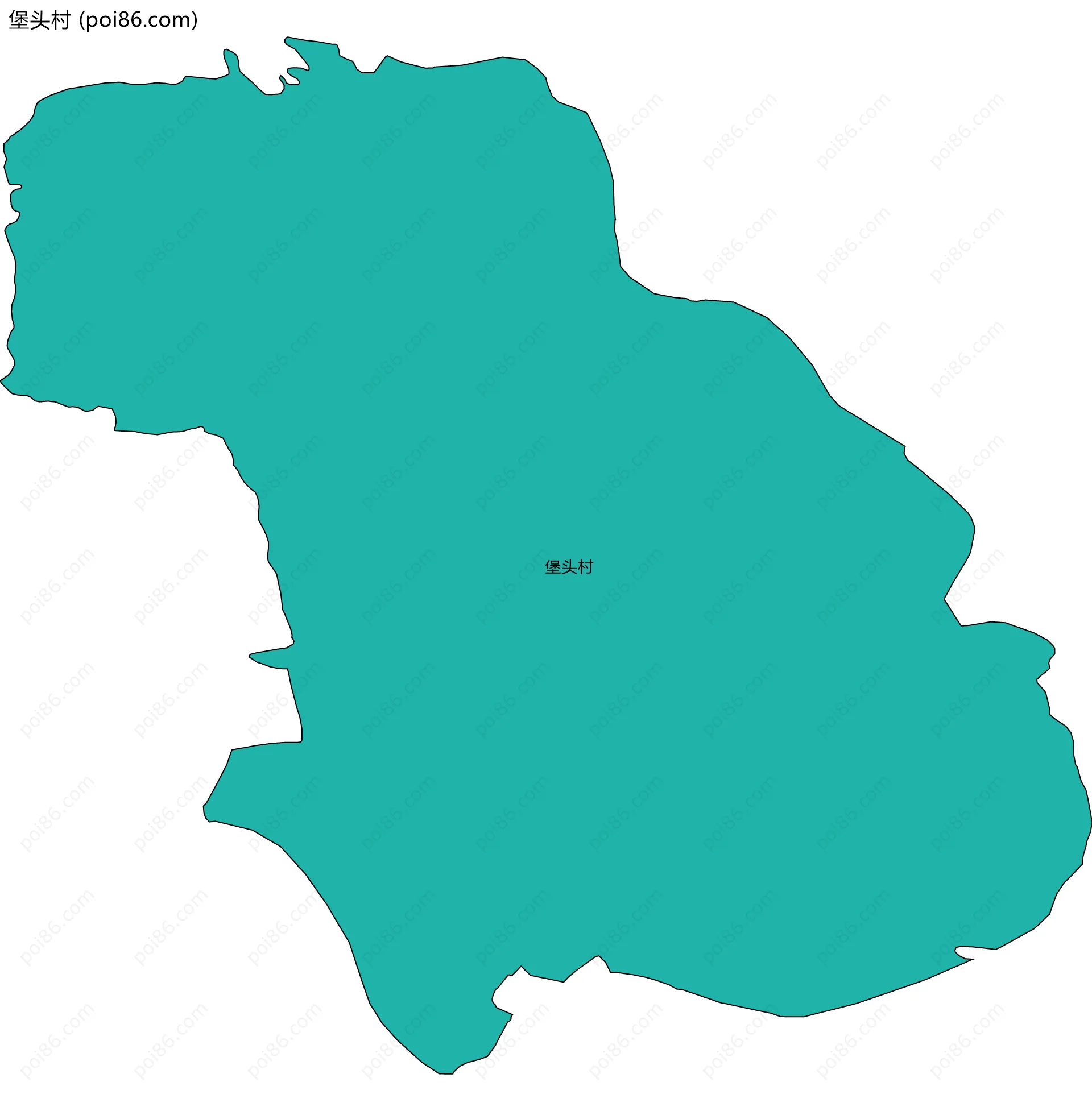 堡头村边界地图