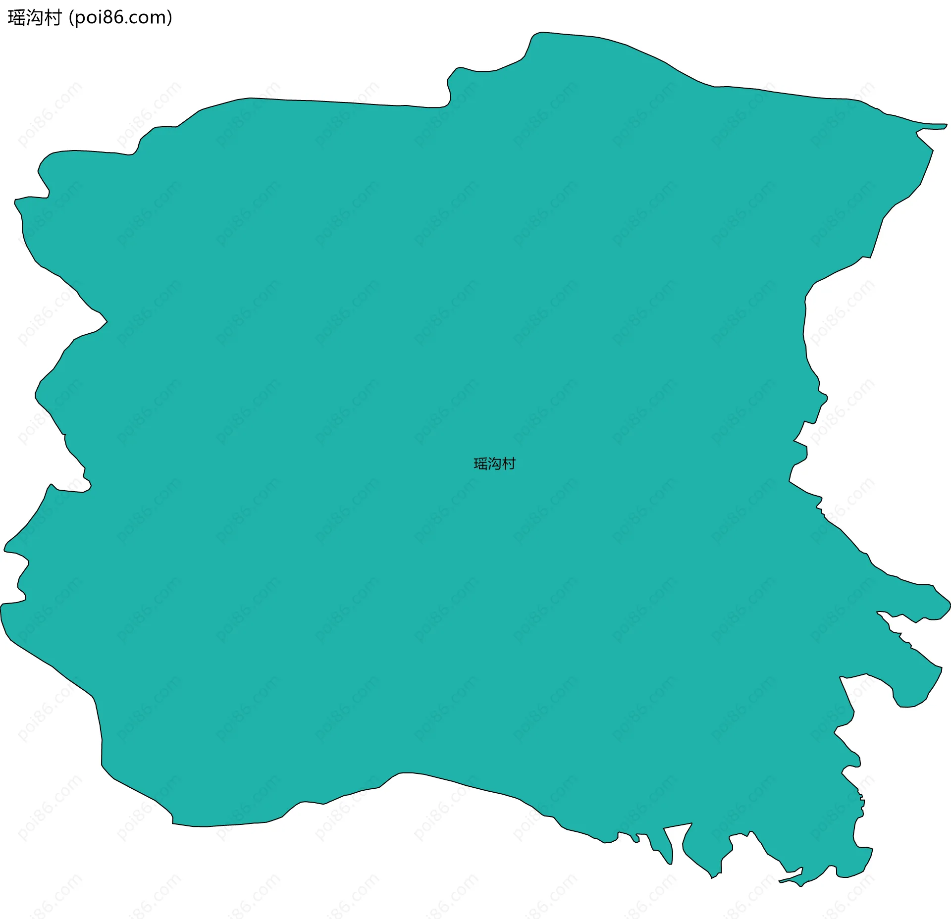 瑶沟村边界地图