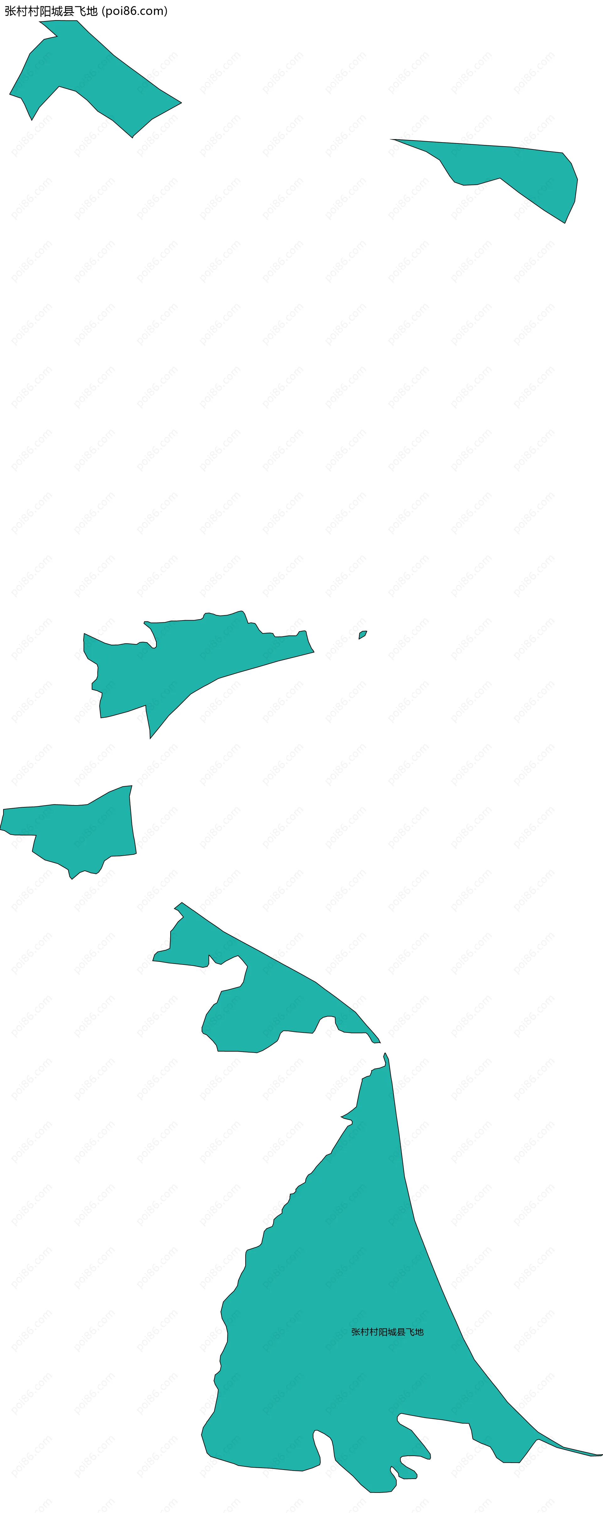 张村村阳城县飞地边界地图