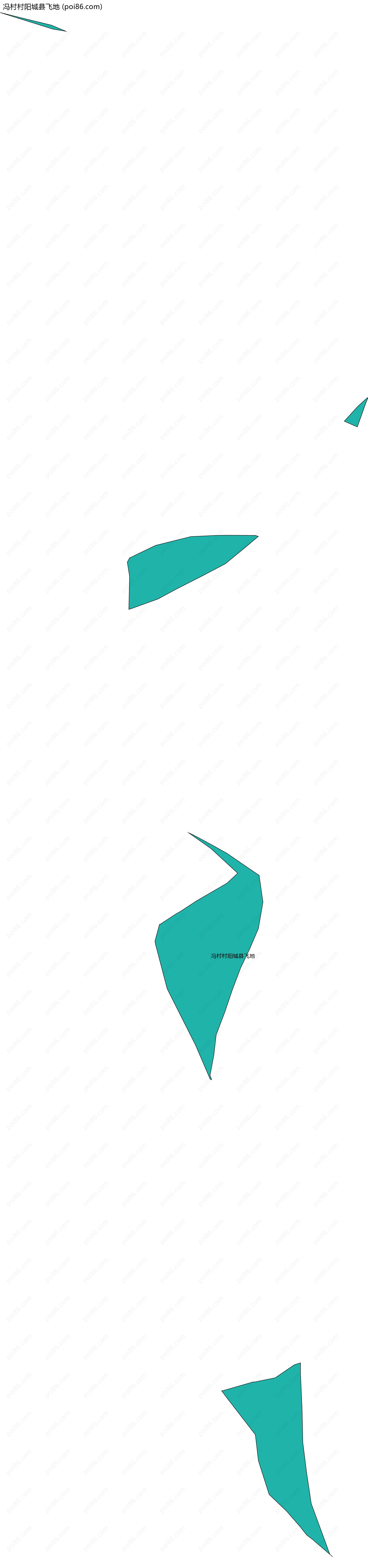 冯村村阳城县飞地边界地图